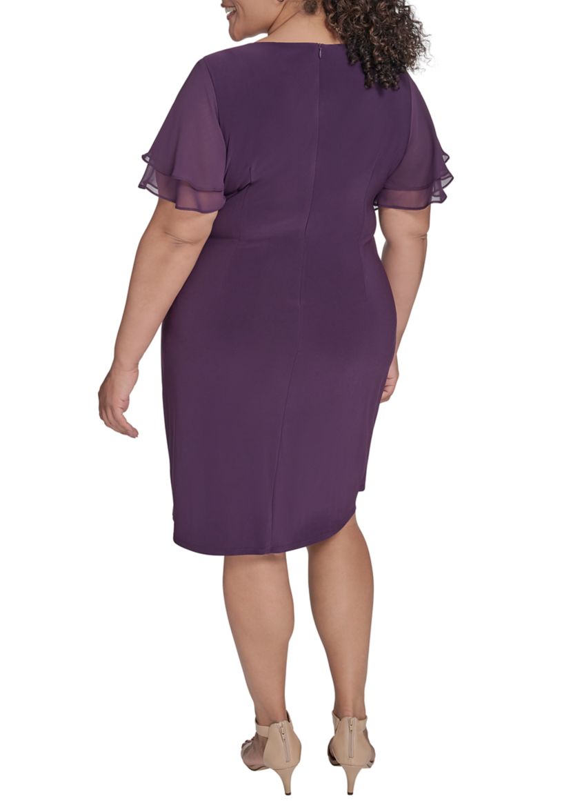 jessica howard plus size formal dresses Short Sleeve Shift Dress APRIL_2026
