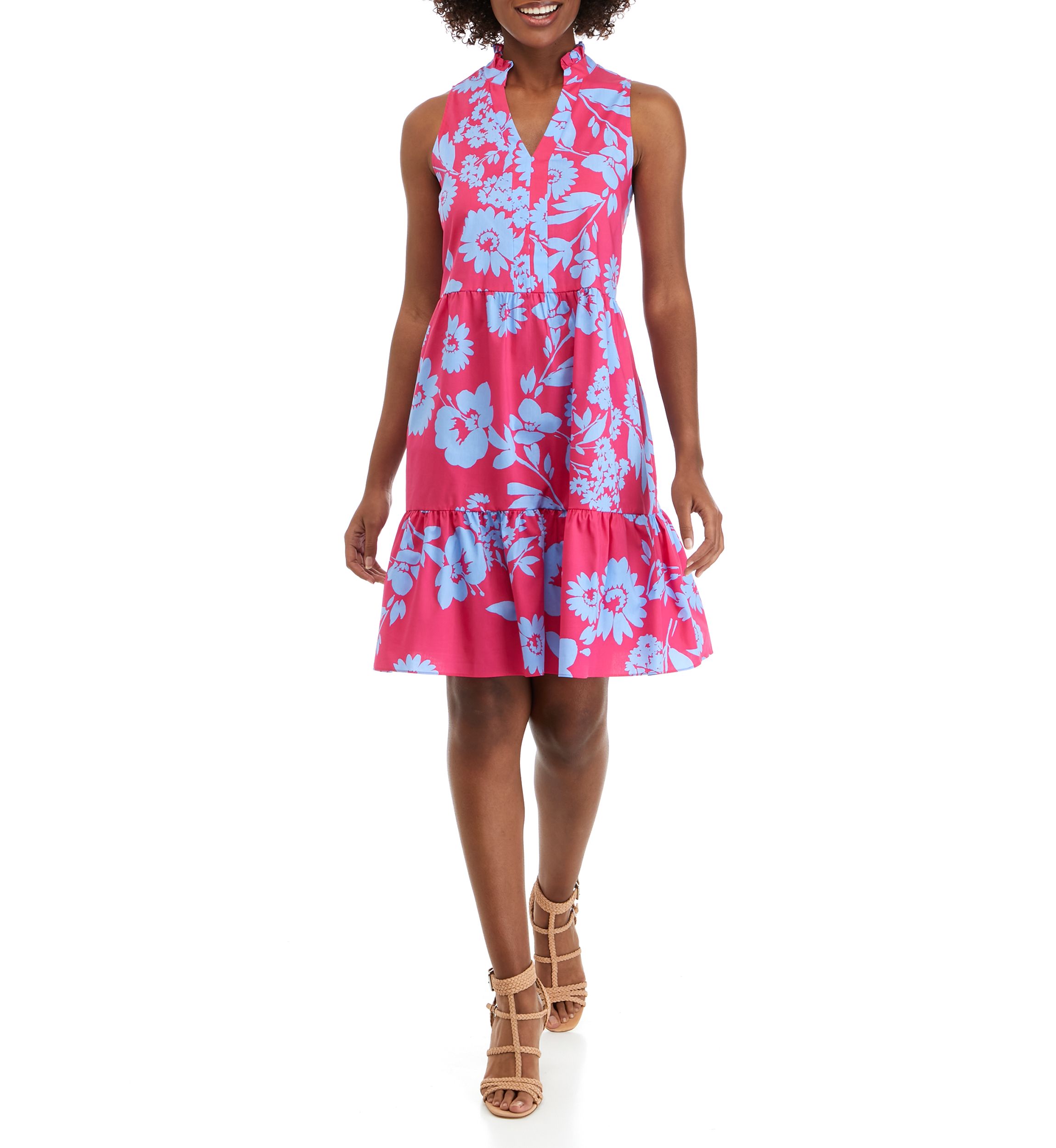 Womens Sleeveless Babydoll Dress 