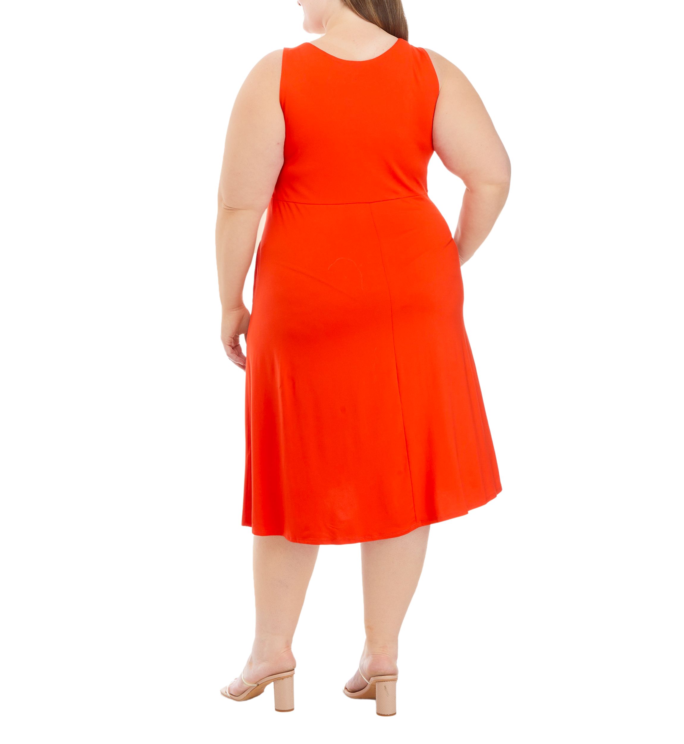 Plus Size Sleeveless Knit Dress