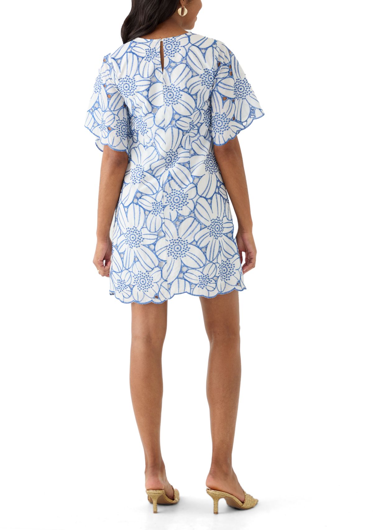 Womens Floral Printed Sheath Dress