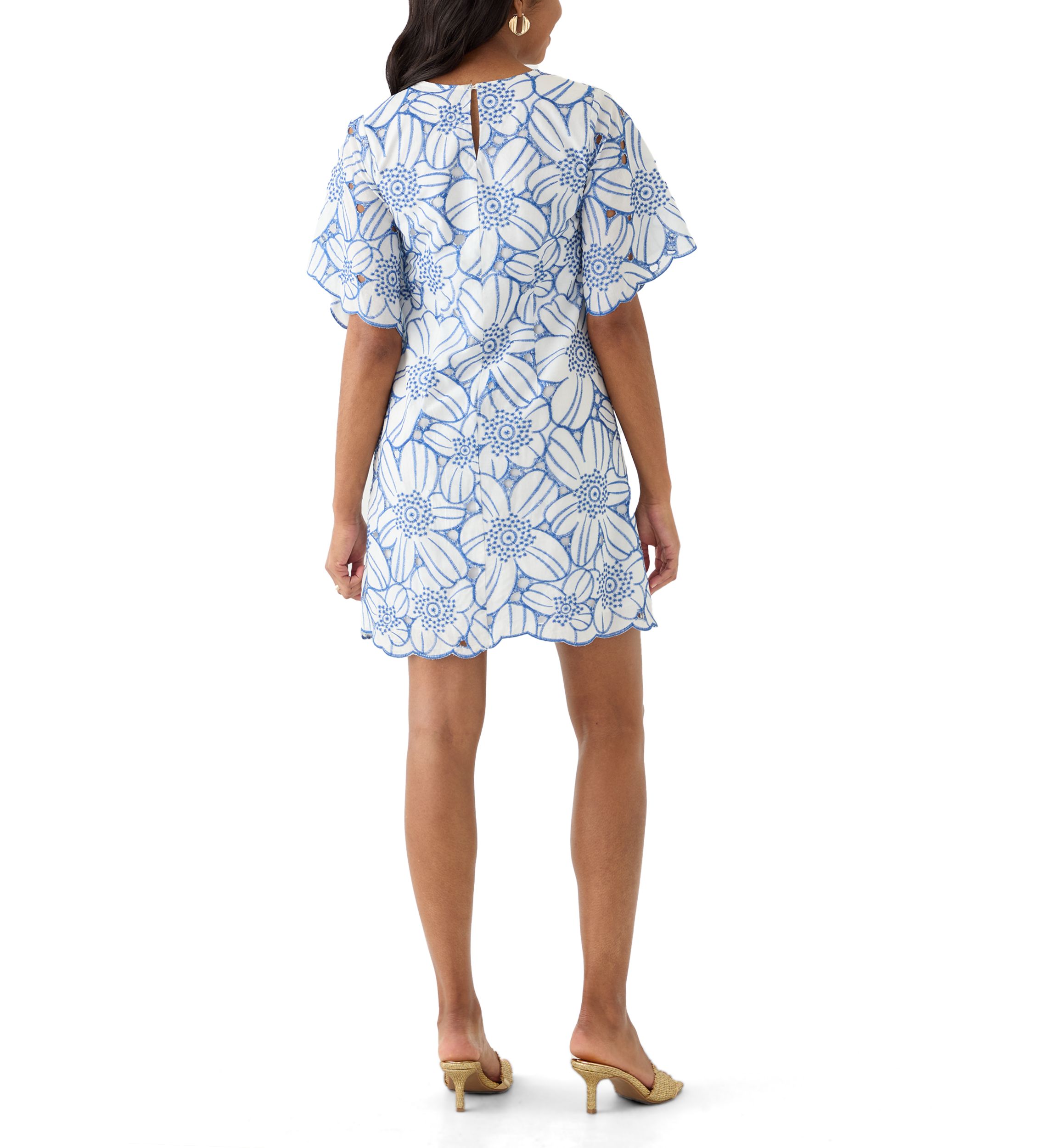 Womens Floral Printed Sheath Dress