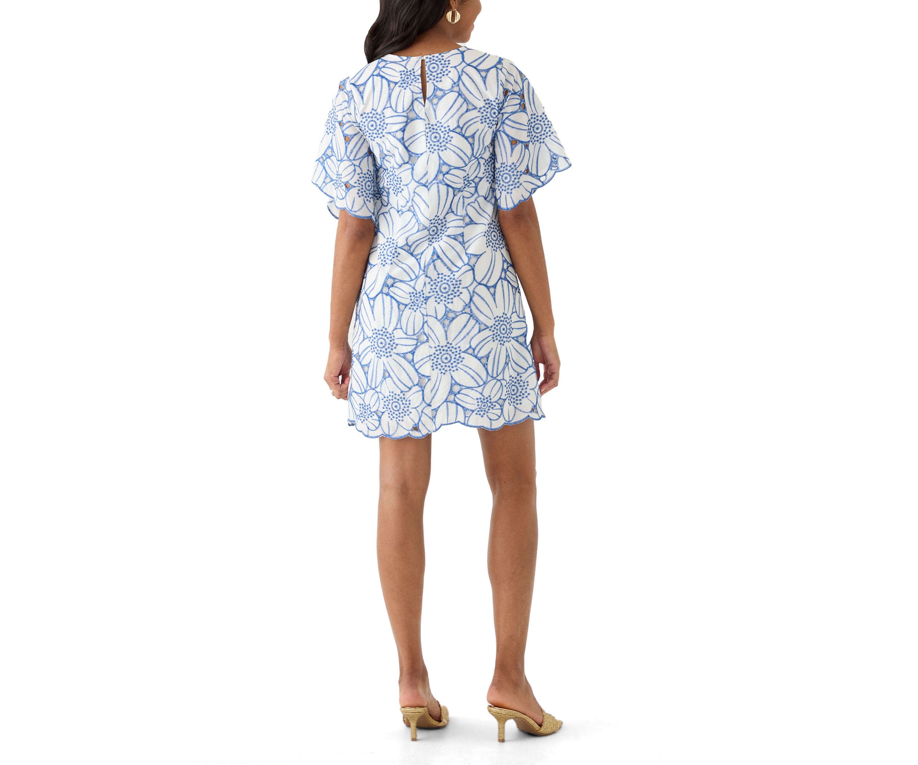 Womens Floral Printed Sheath Dress
