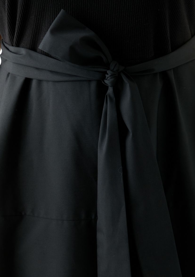 Plus Size Short Sleeve Belted Dress