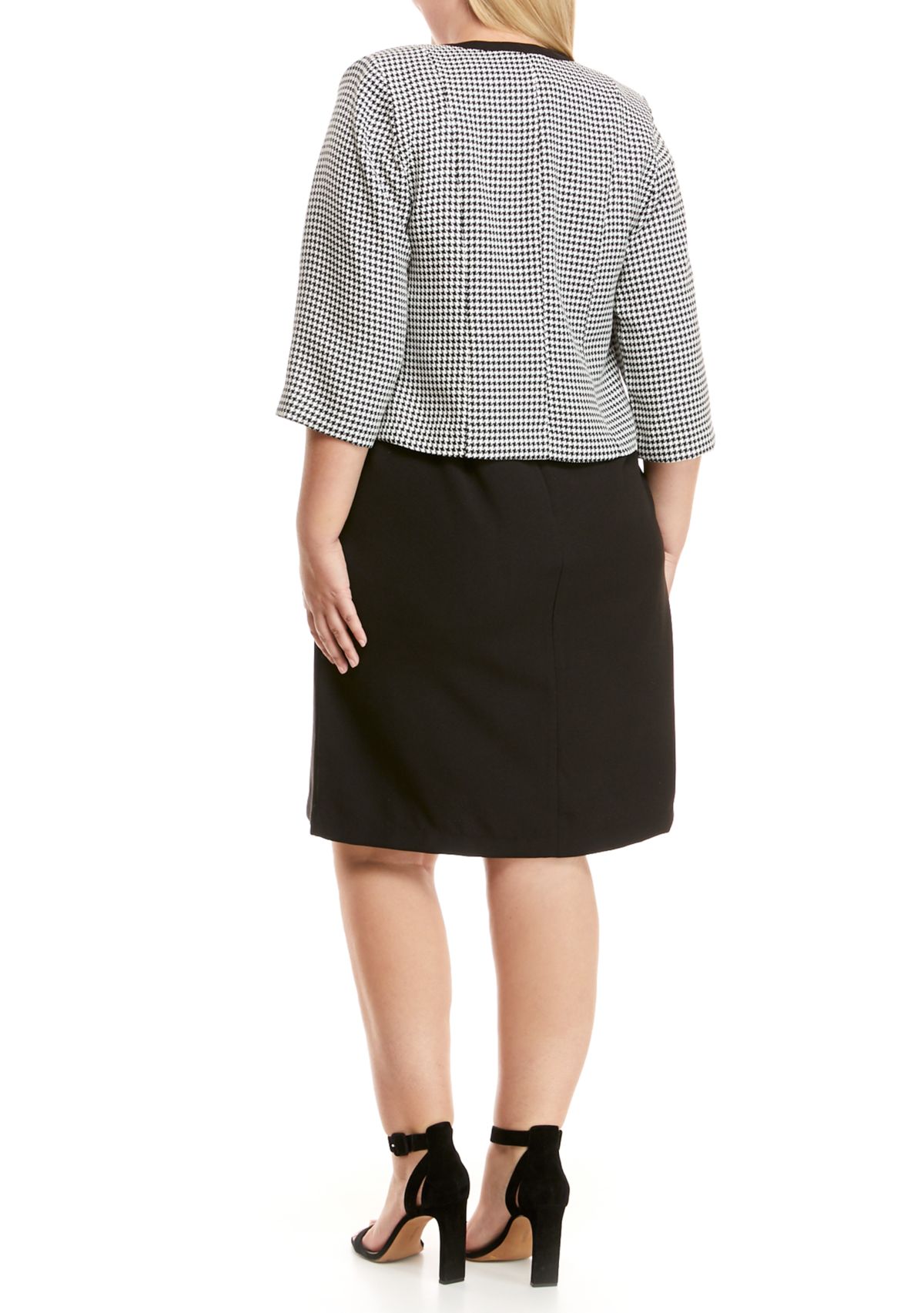 Plus Size Tipped Colorblock Sheath Dress