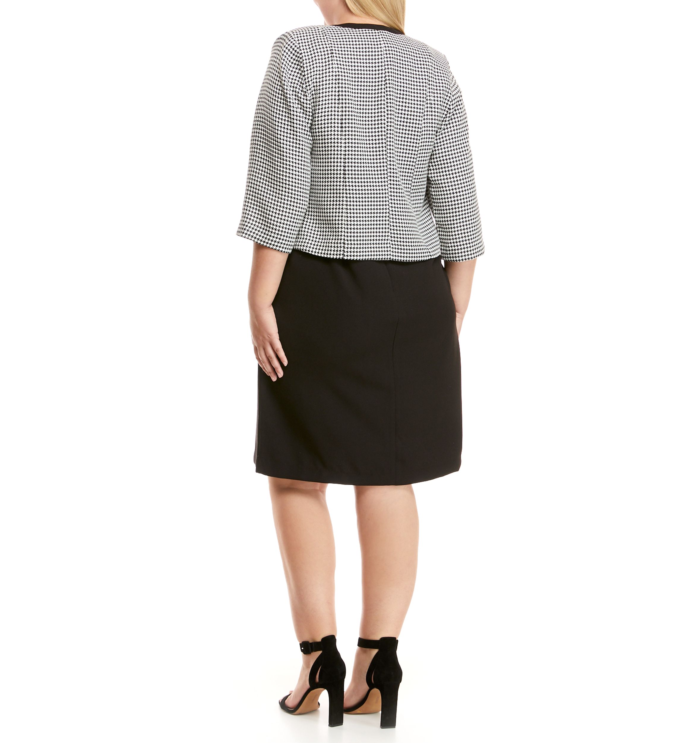 Plus Size Tipped Colorblock Sheath Dress