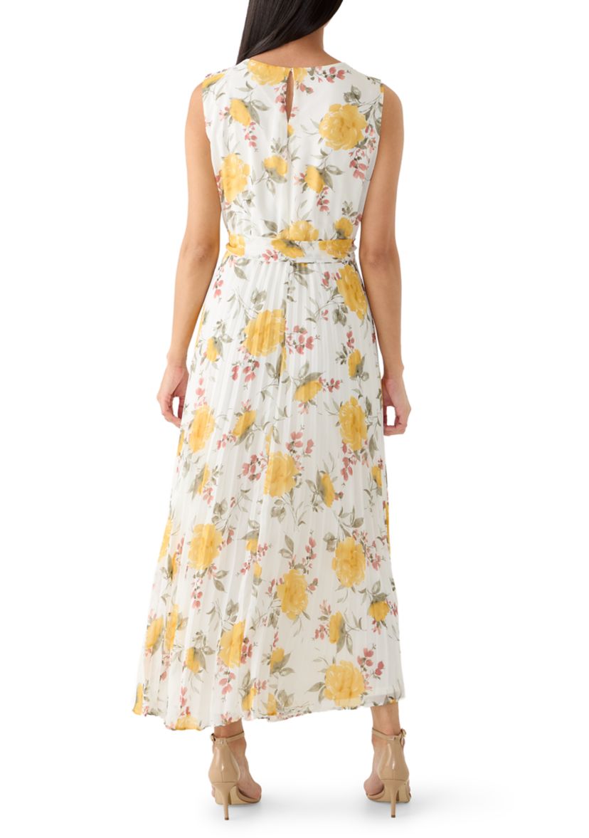 Sandra Darren Women's Sleeveless Floral A-Line Maxi Dress, 6
