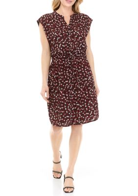 Women's Cap Sleeve Floral Dress