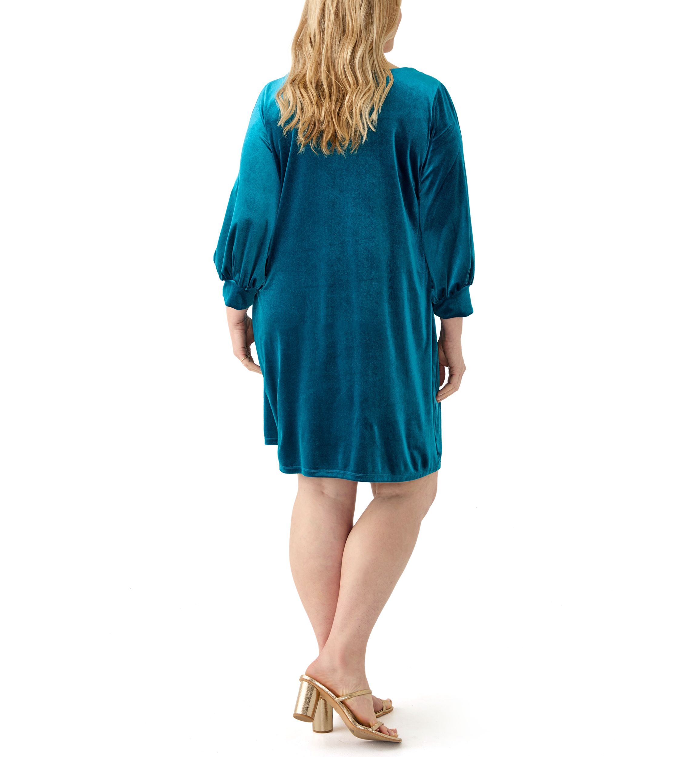 Womens 3/4 Sleeve Sheath Dress