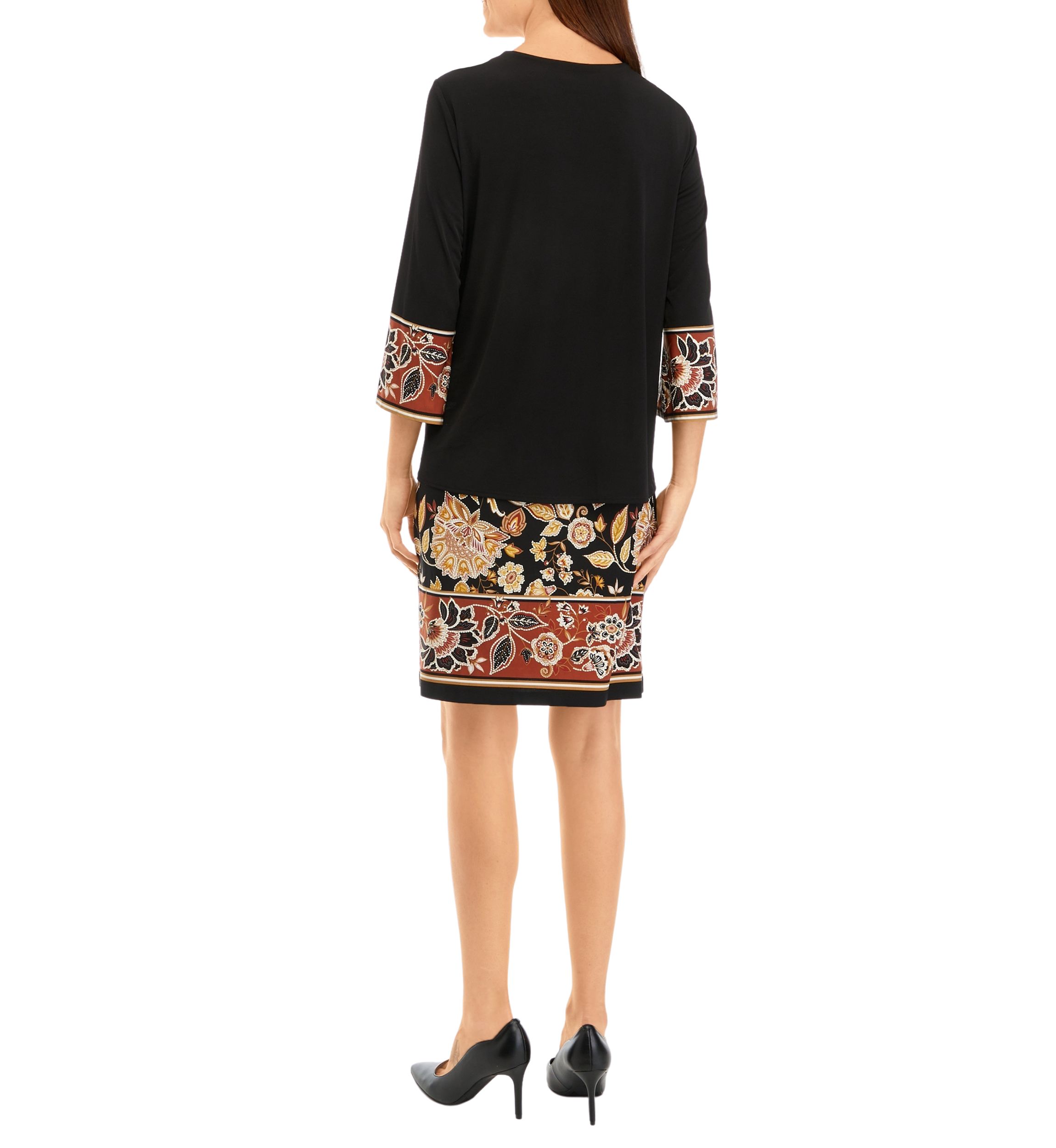 Womens Paisley Print Jacket Dress