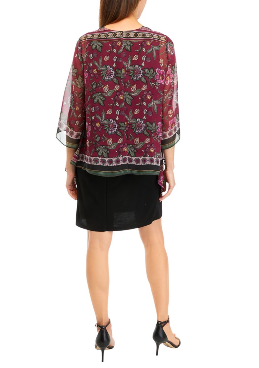 Womens Bell Sleeve Jacket Dress