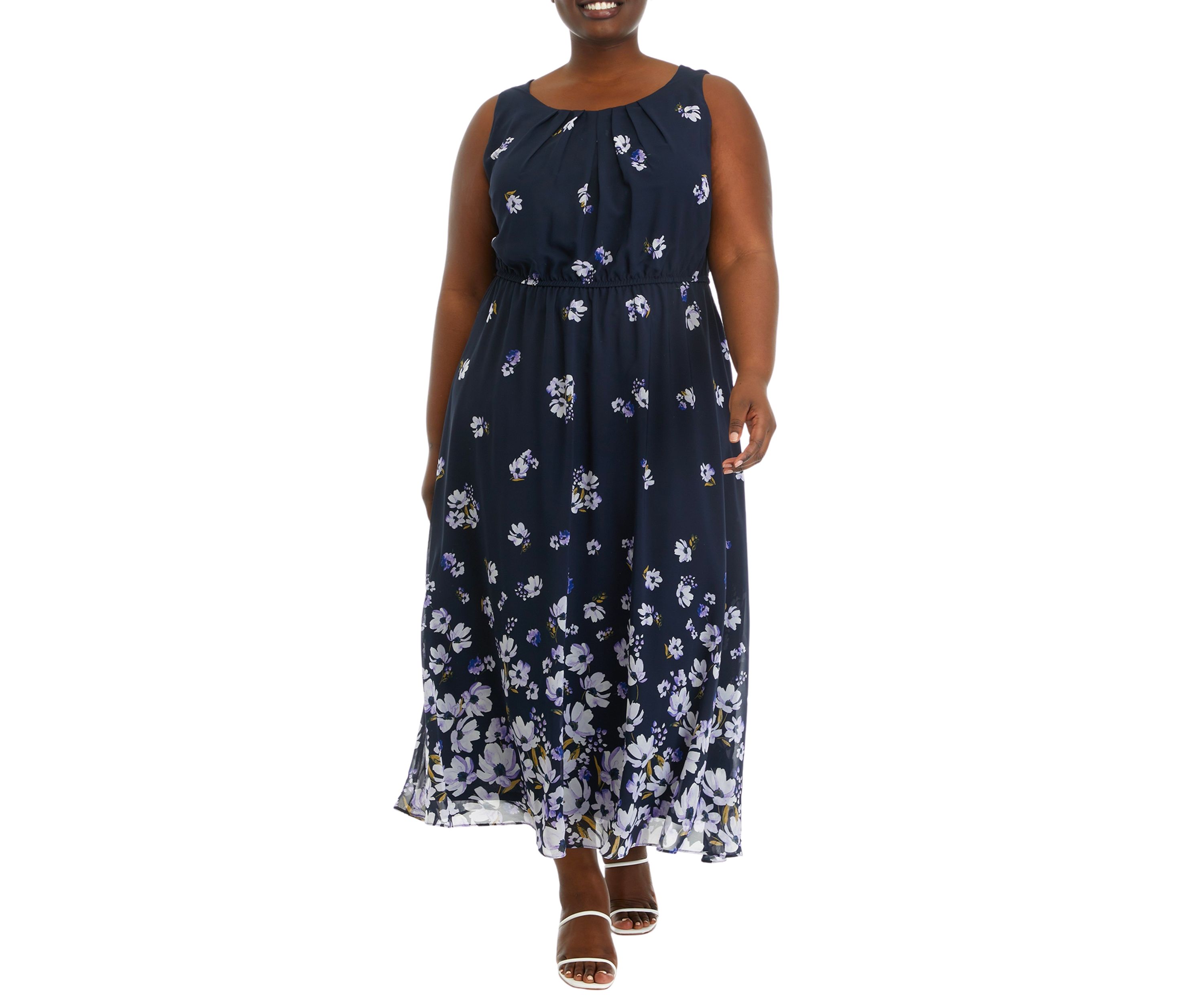 0224 SLVLS OMBRE FLORAL PRINT MAXI