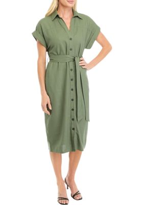 Women's Cap Sleeve Shirtdress