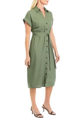 Women's Cap Sleeve Shirtdress