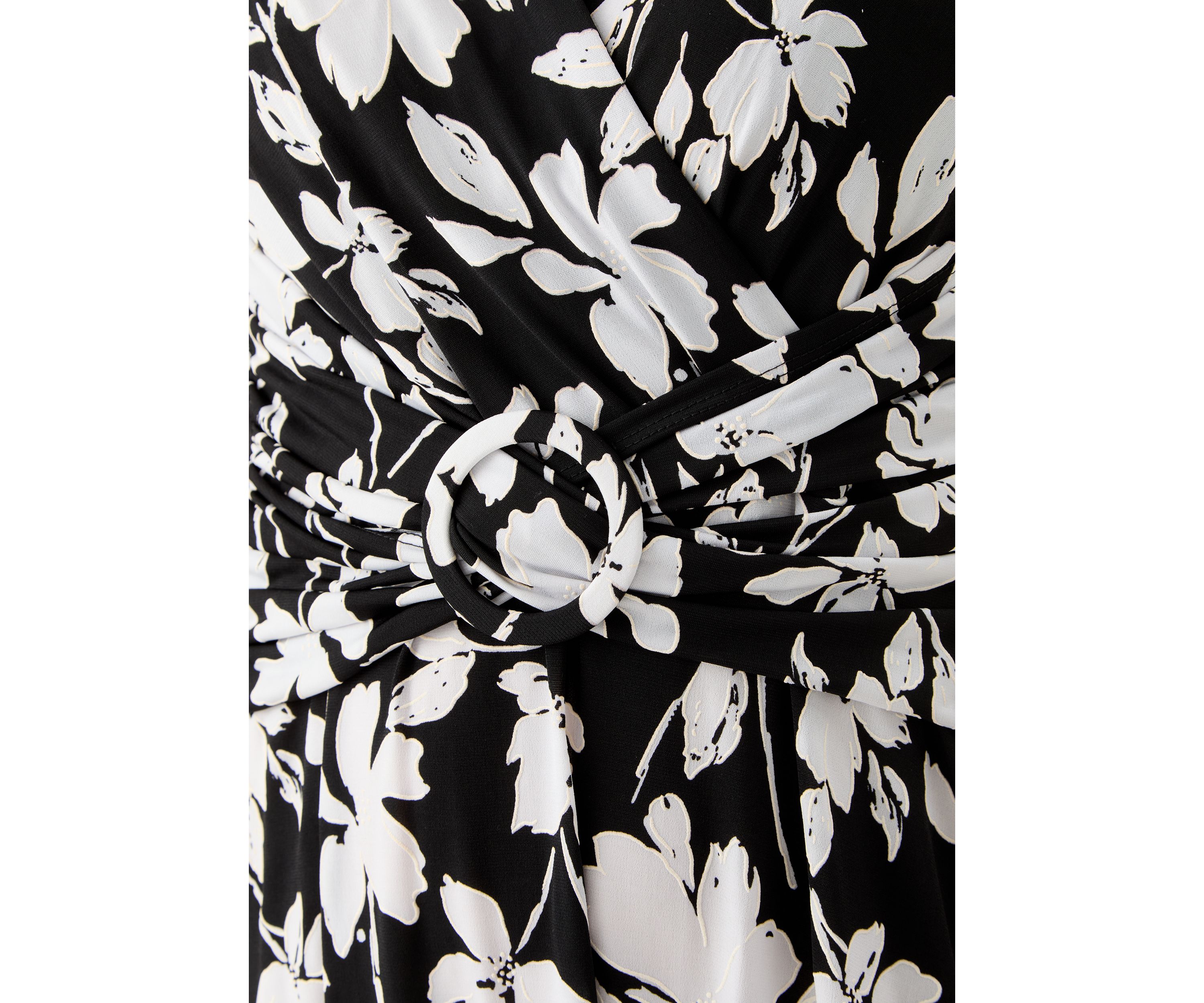 Womens Floral Printed Fit and Flare Maxi Dress