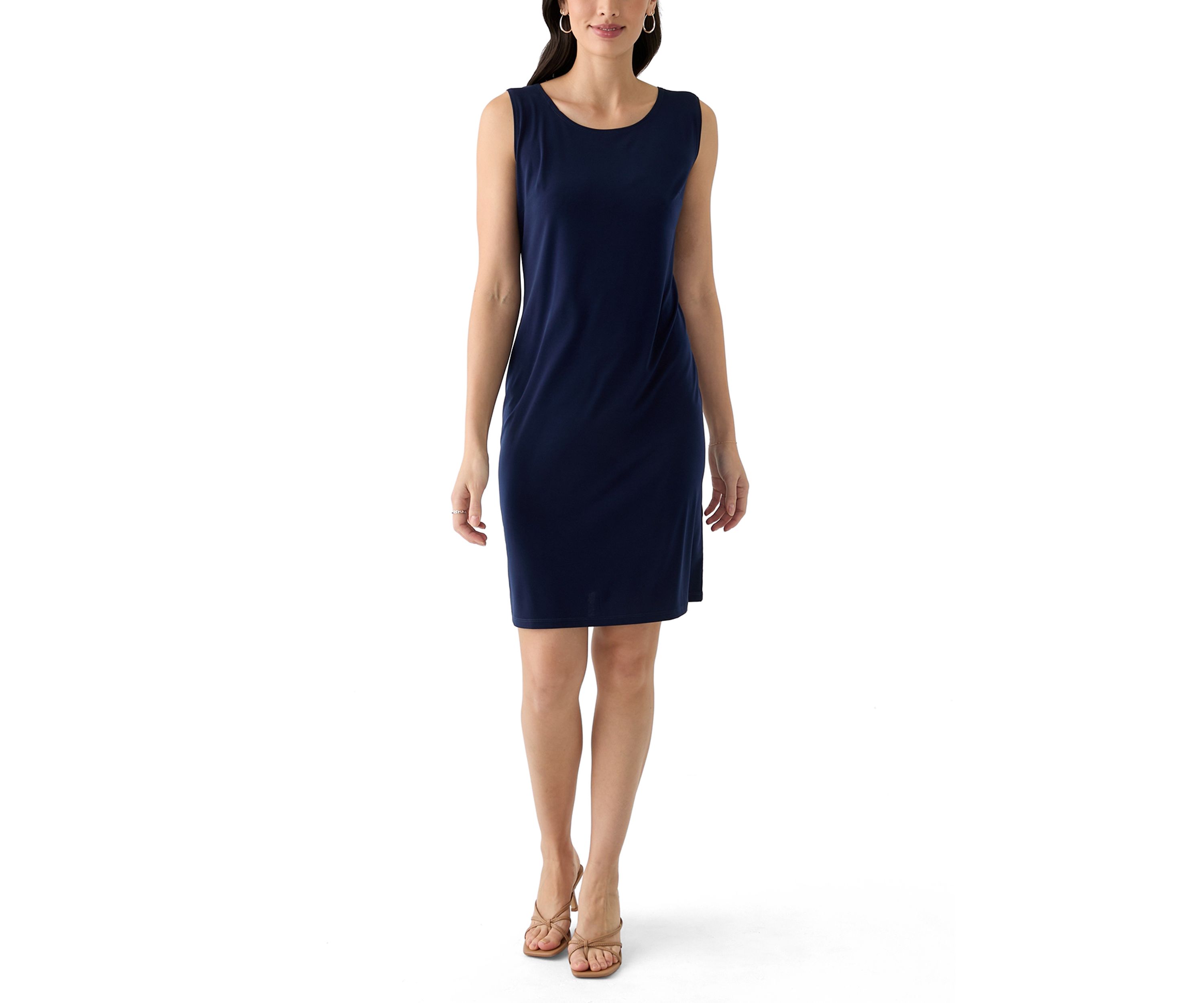 Womens Printed Round Neck Jacket Dress
