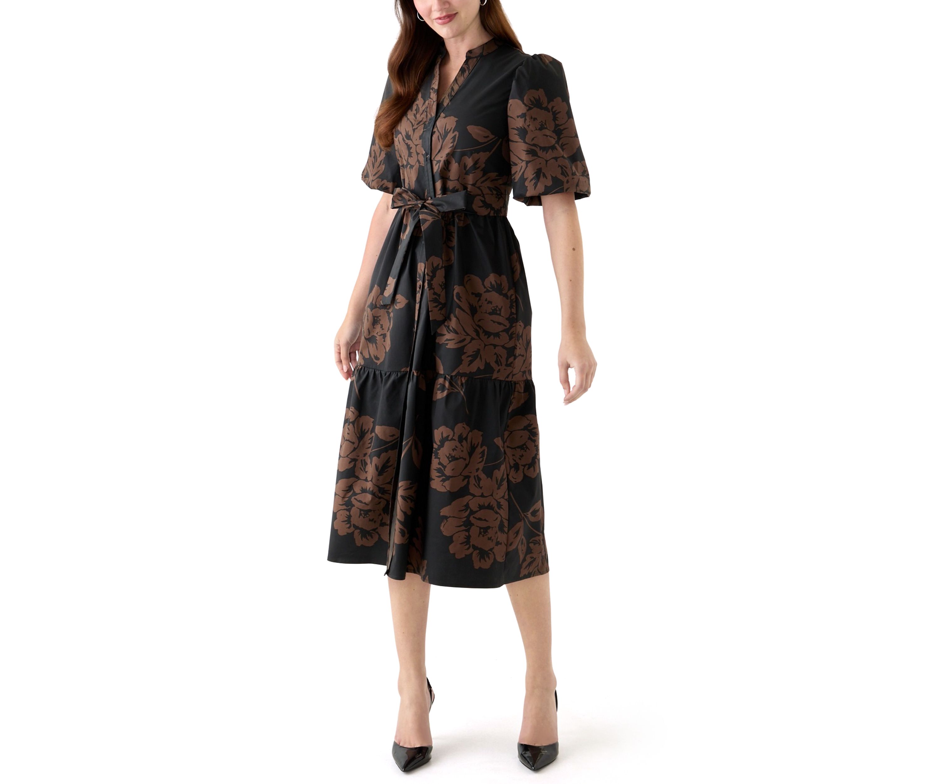 Womens Floral Printed Maxi Dress