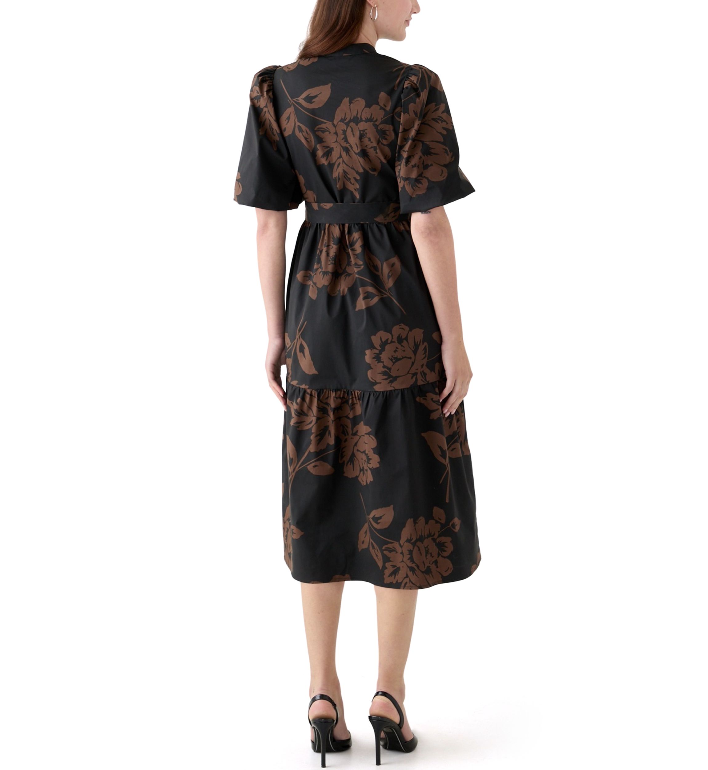Womens Floral Printed Maxi Dress