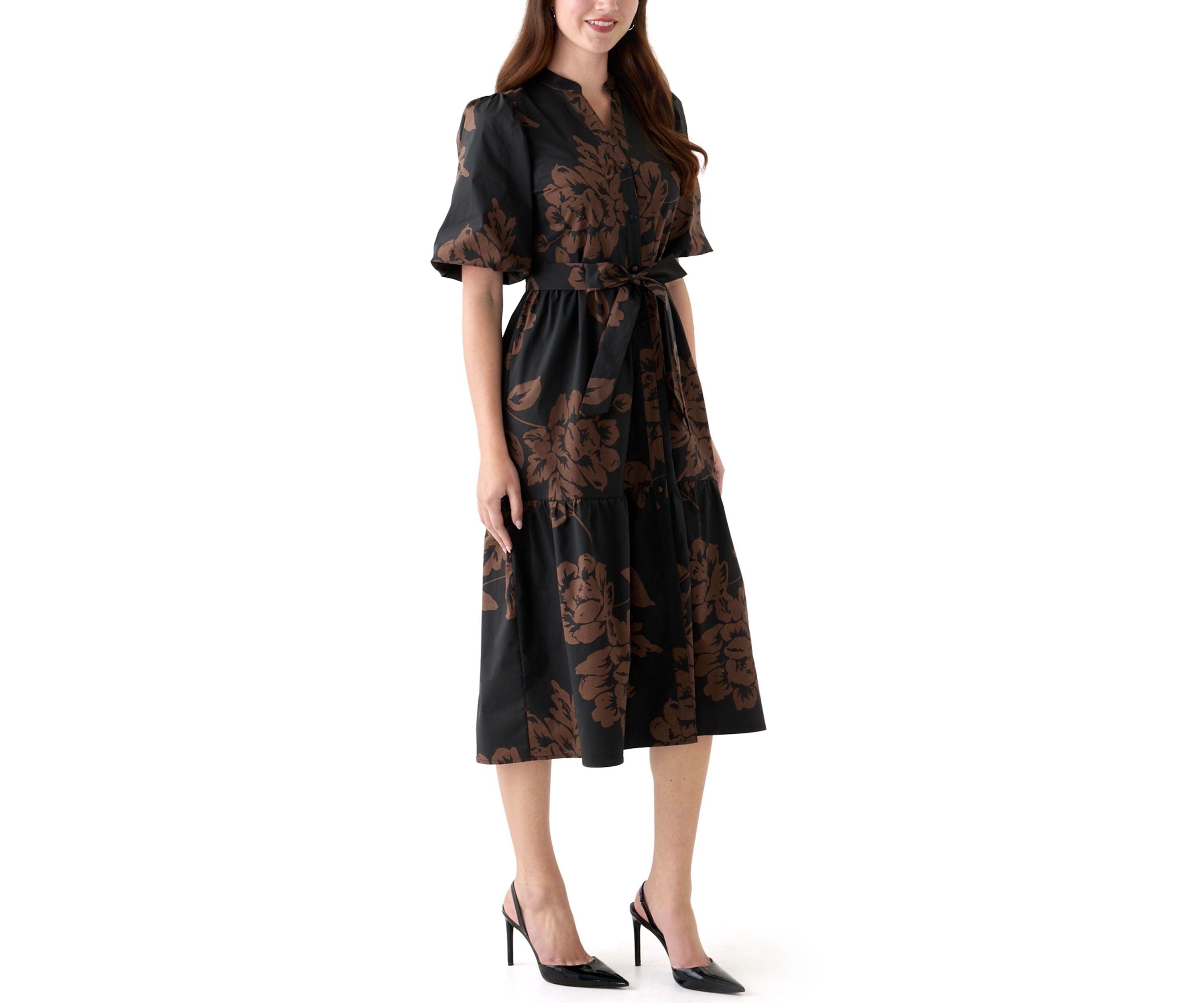Womens Floral Printed Maxi Dress
