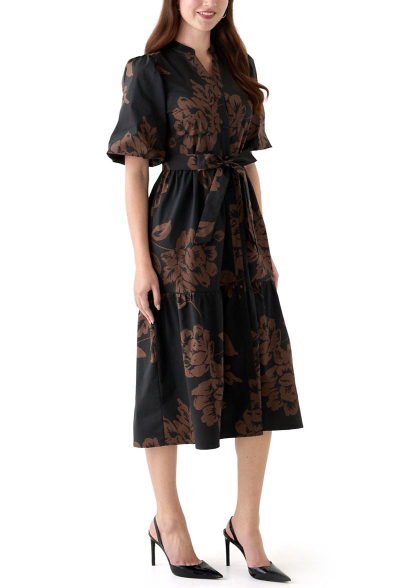 Womens Floral Printed Maxi Dress