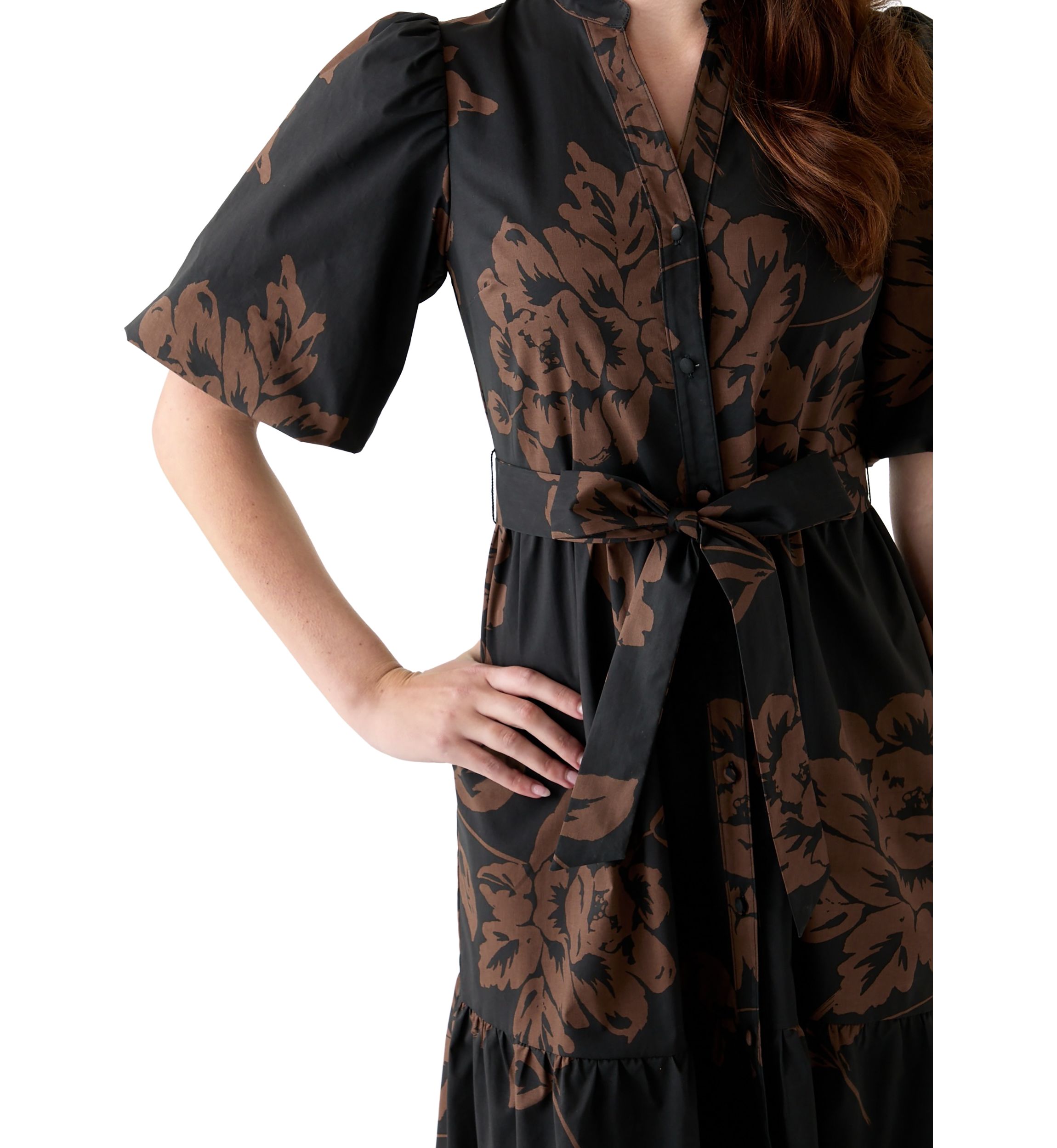 Womens Floral Printed Maxi Dress