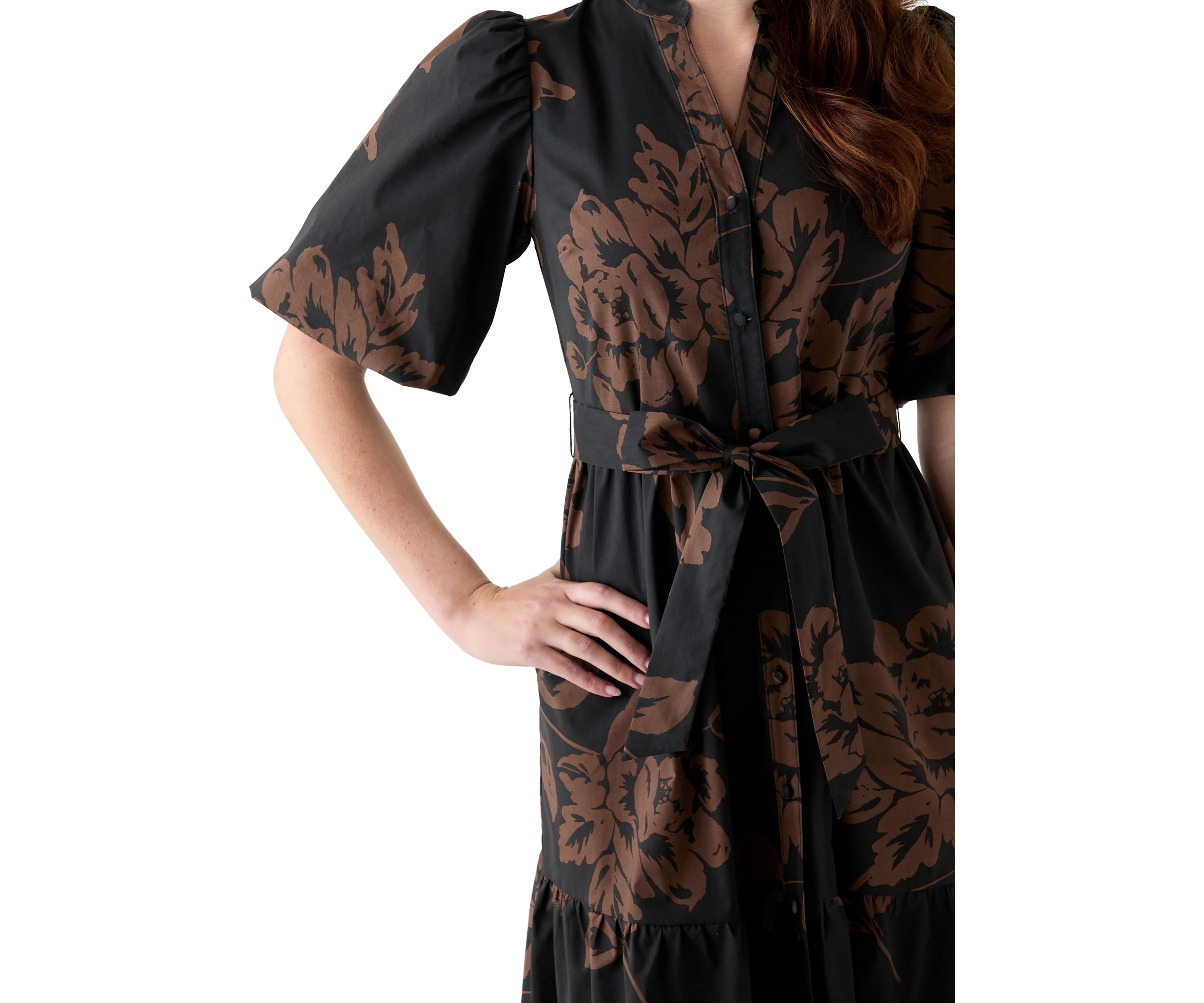 Womens Floral Printed Maxi Dress