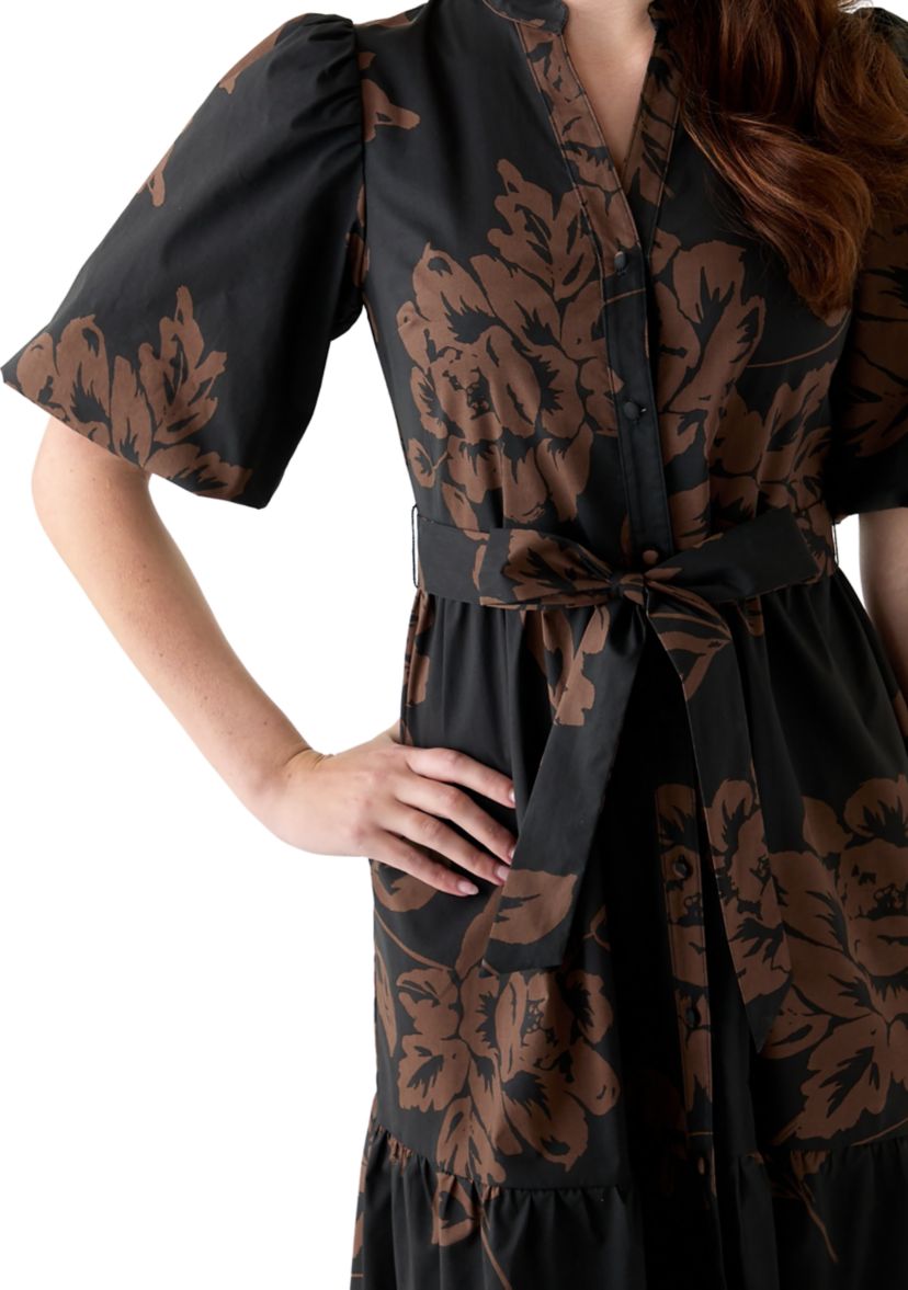 Womens Floral Printed Maxi Dress