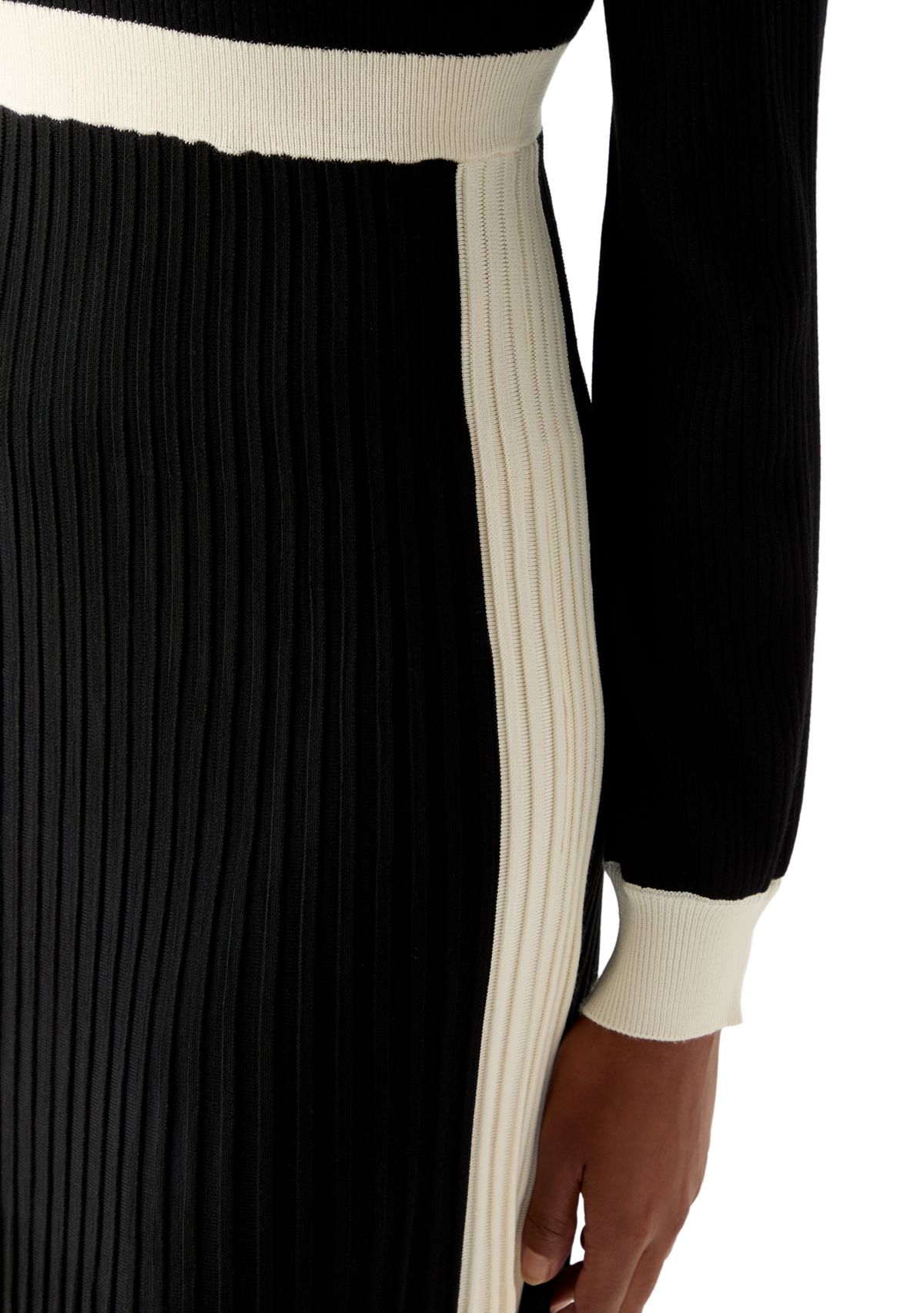 Womens Long Sleeve Mock Neck Sweater Midi Dress