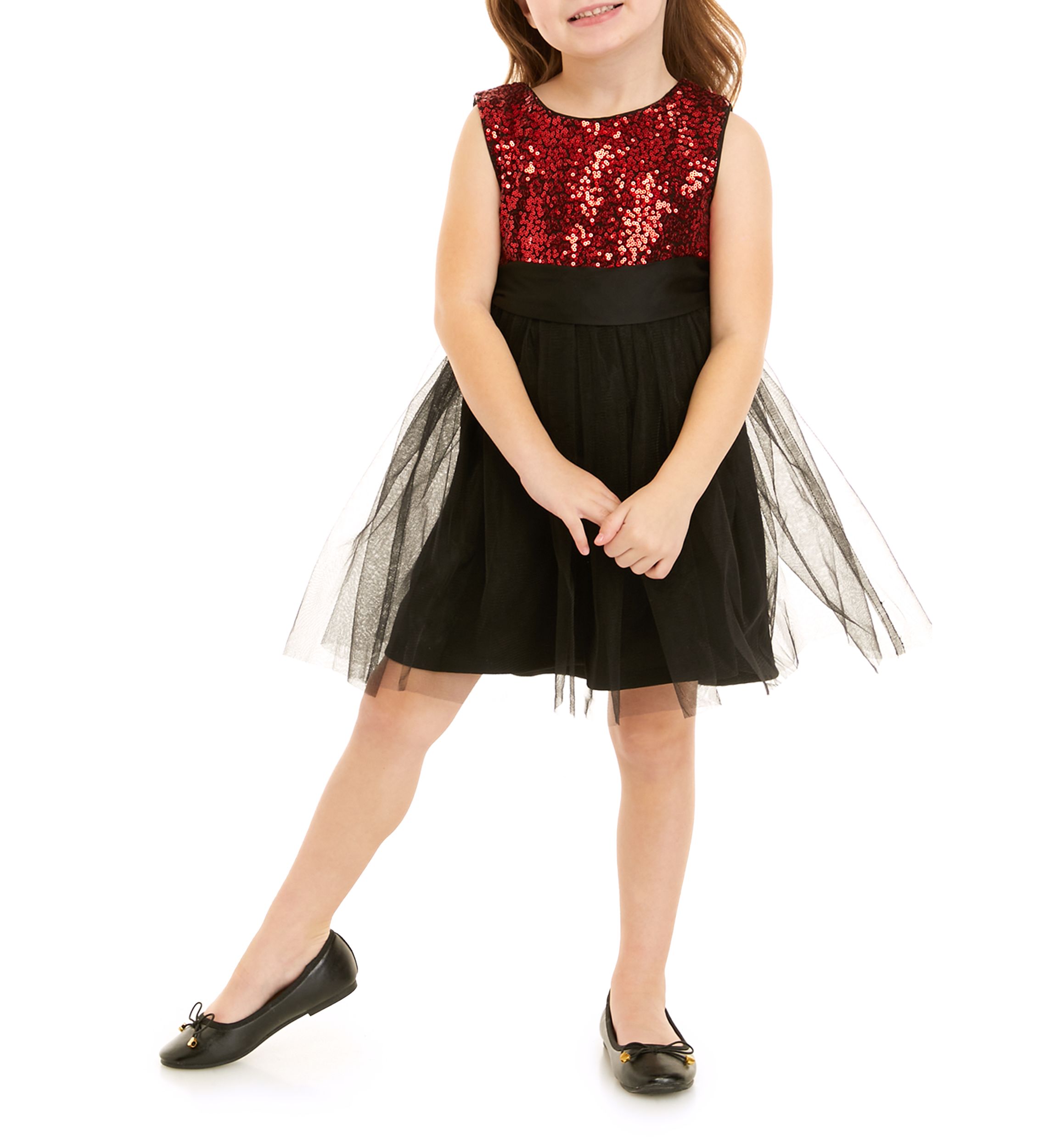 Toddler Girls Sequin & Tulle Party Dress