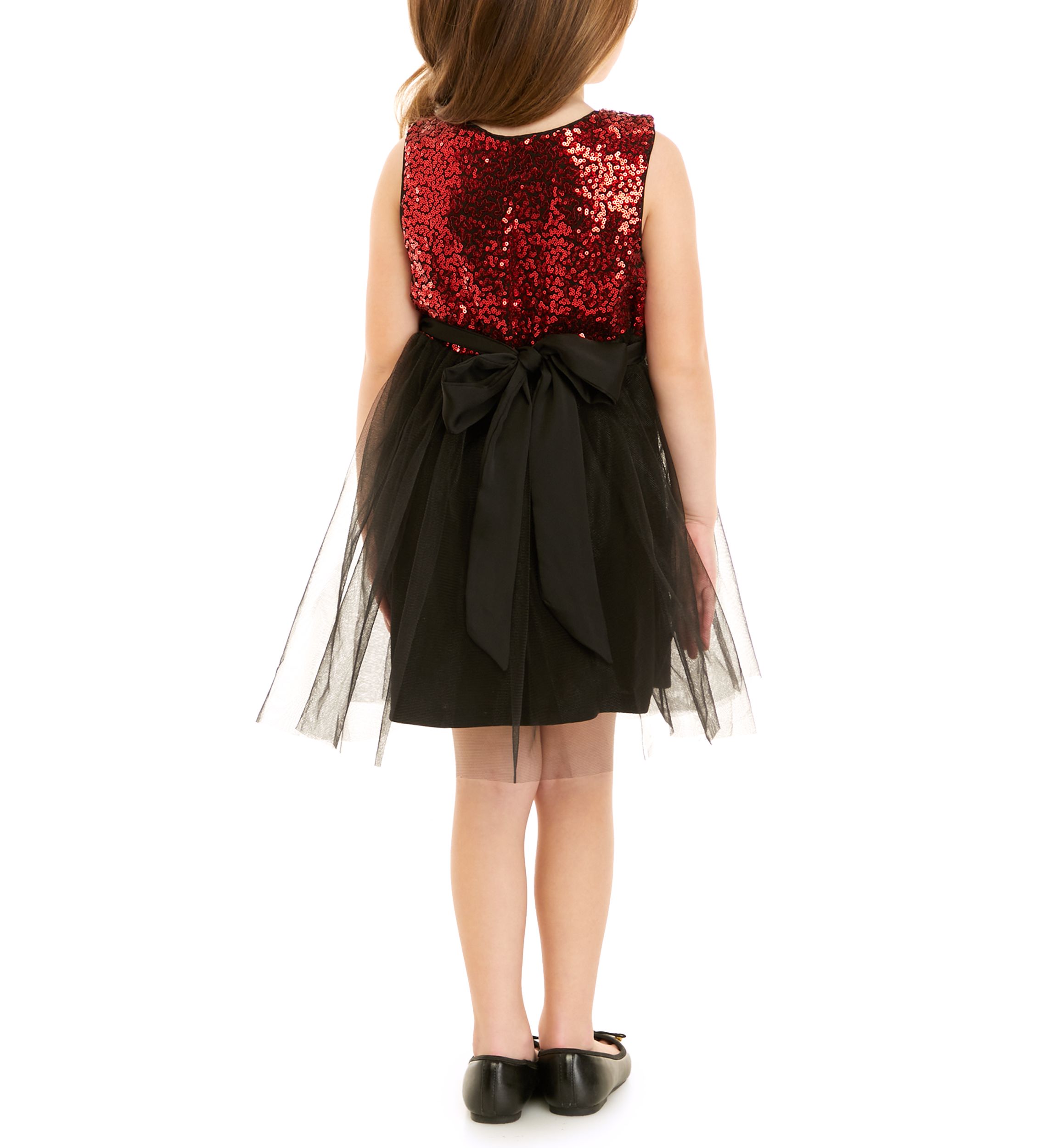 Toddler Girls Sequin & Tulle Party Dress