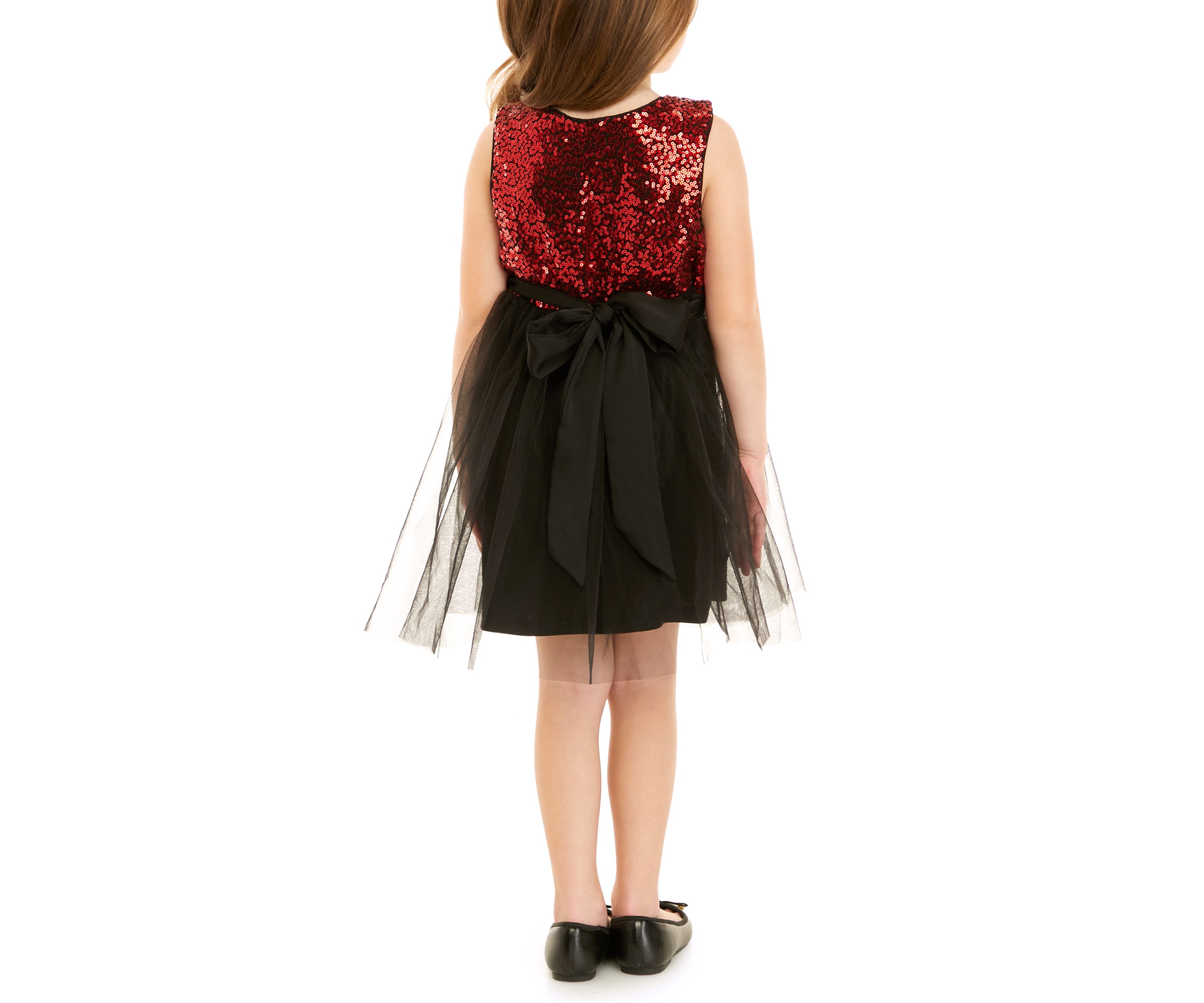 Toddler Girls Sequin & Tulle Party Dress