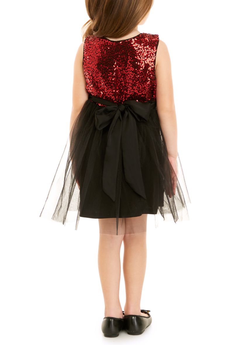 Toddler Girls Sequin & Tulle Party Dress