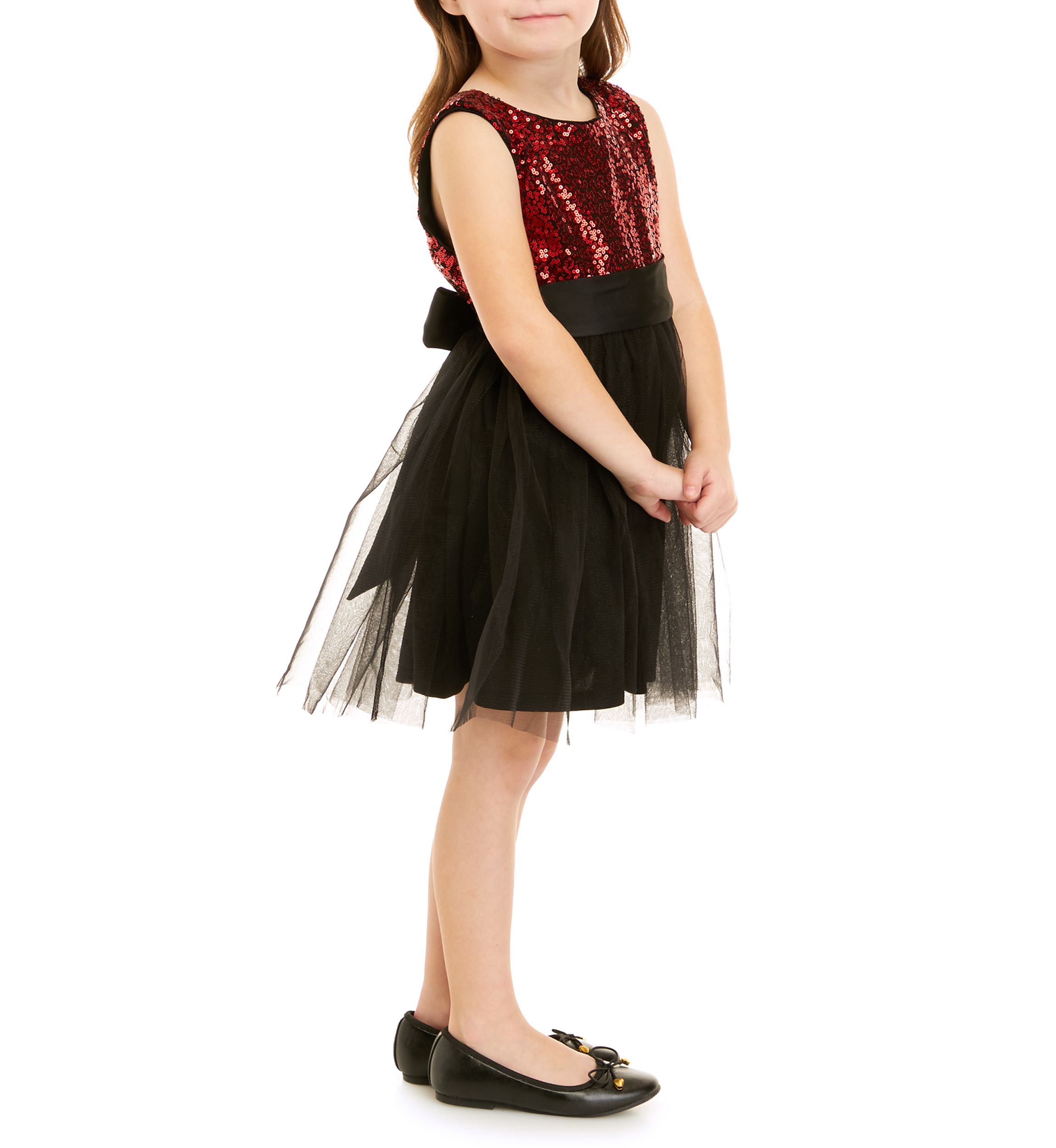 Toddler Girls Sequin & Tulle Party Dress