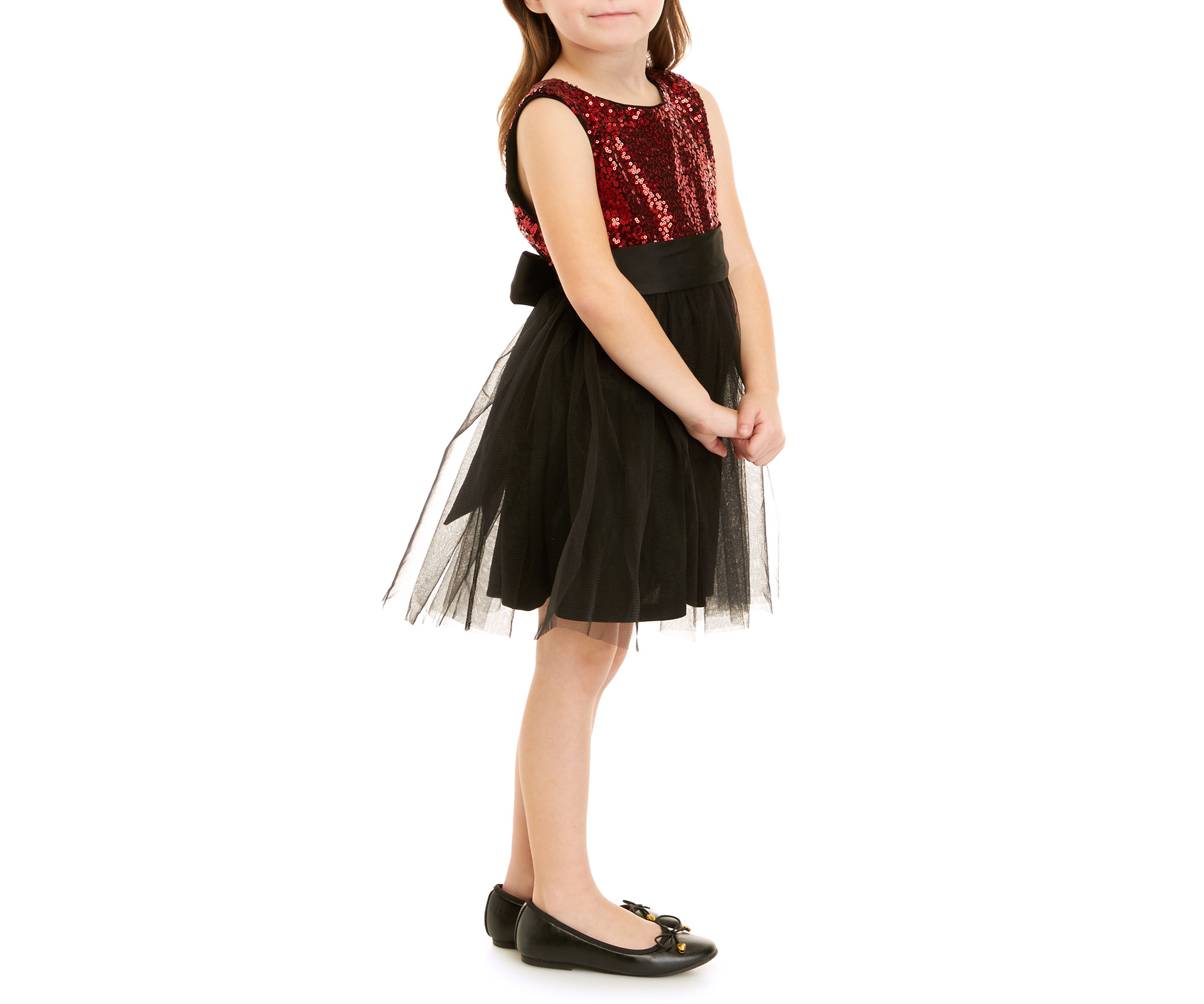 Toddler Girls Sequin & Tulle Party Dress