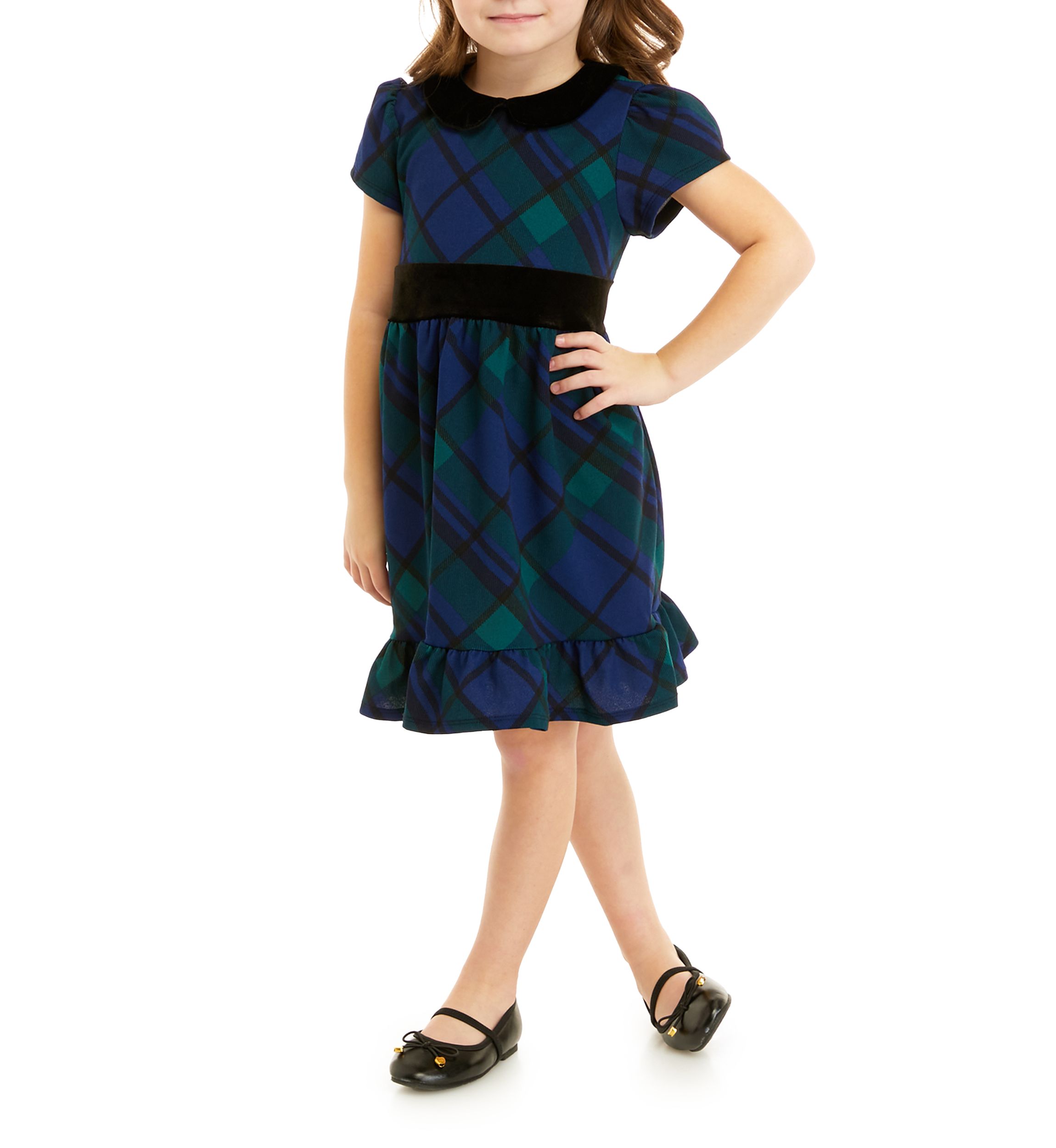 Toddler Girls Short Sleeve Babydoll Dress
