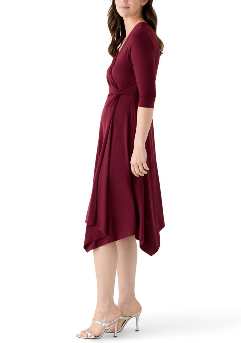 sleeveless wrap midi dress Sleeveless Linen Wrap Dress: V-neck Midi Dress