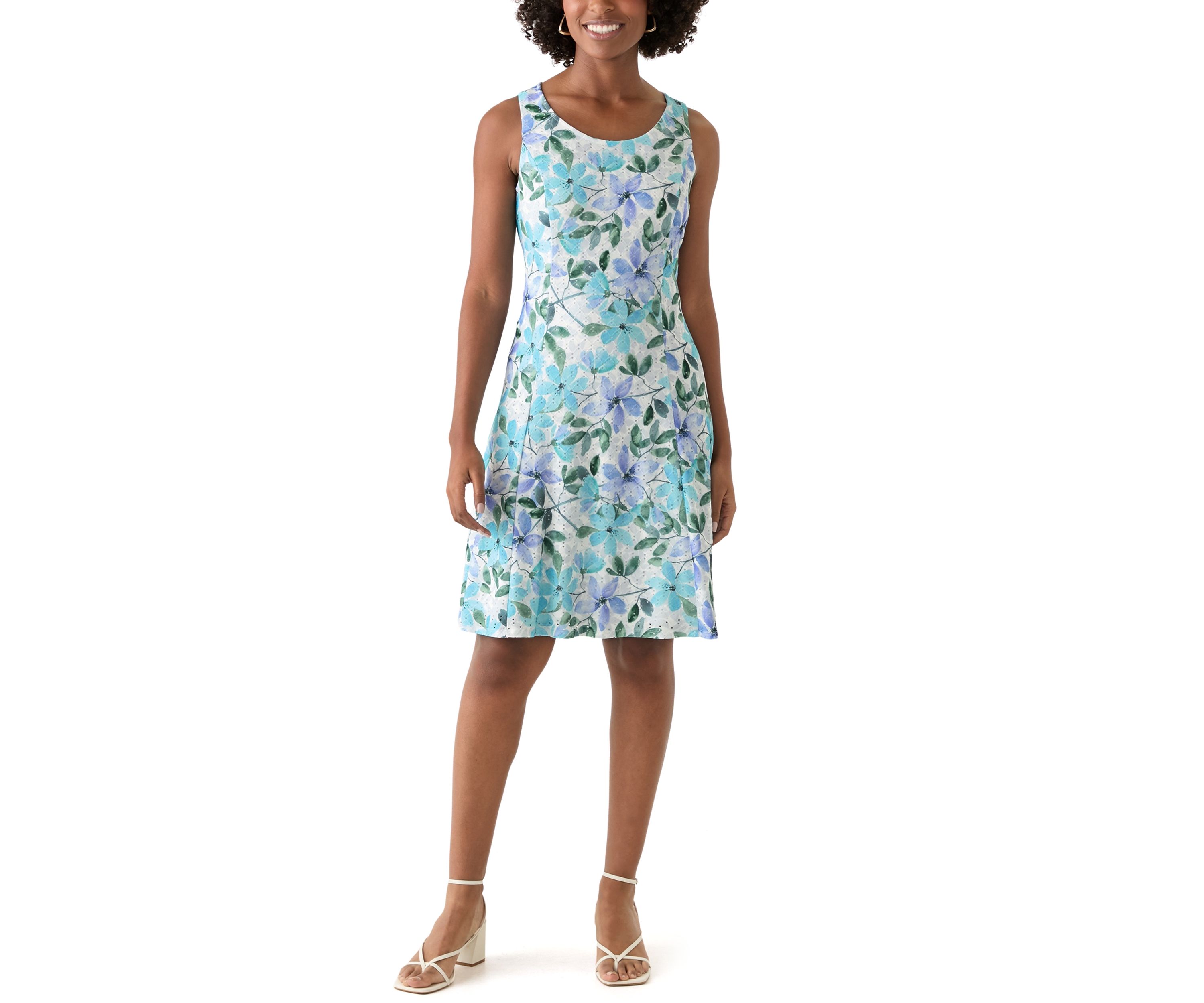 Womens Short Sleeve Crew Neck Floral Print Jacket Dress