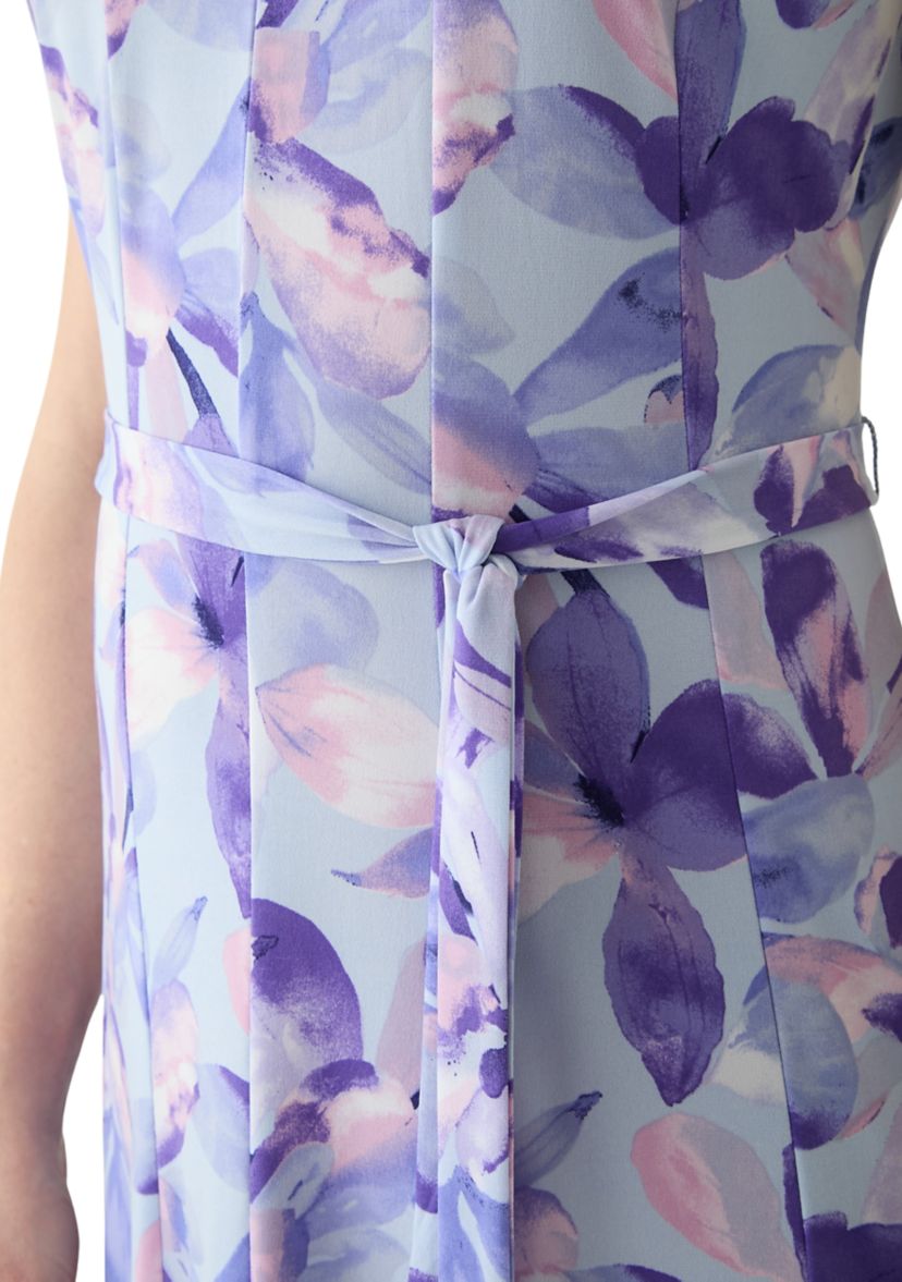 chinese dress ladies Astra Strapless Floral Satin Midi Dress - US 2 main image 0