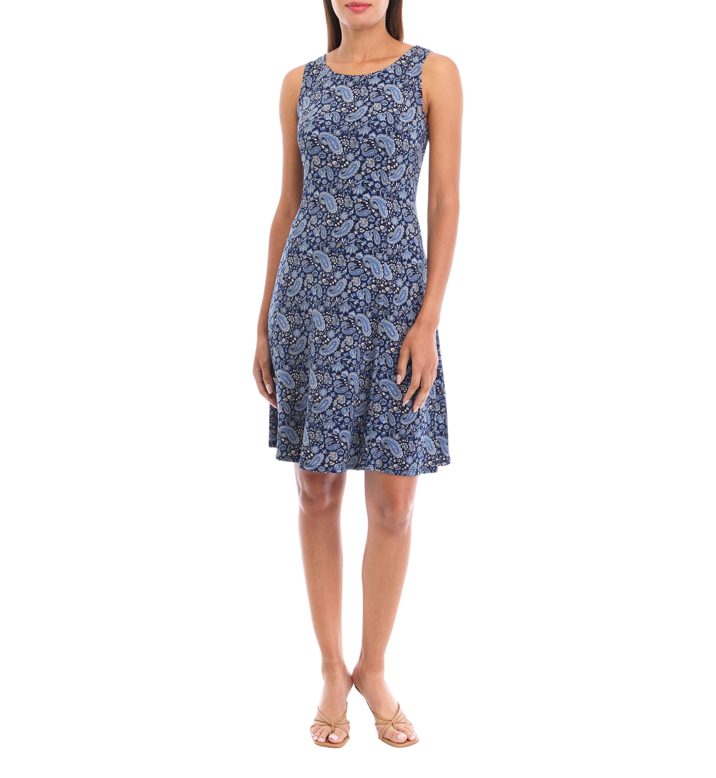 Womens Short Sleeve Crew Neck Printed Jacket Dress