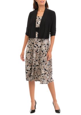 Perceptions elbow sleeve jacket dress hotsell