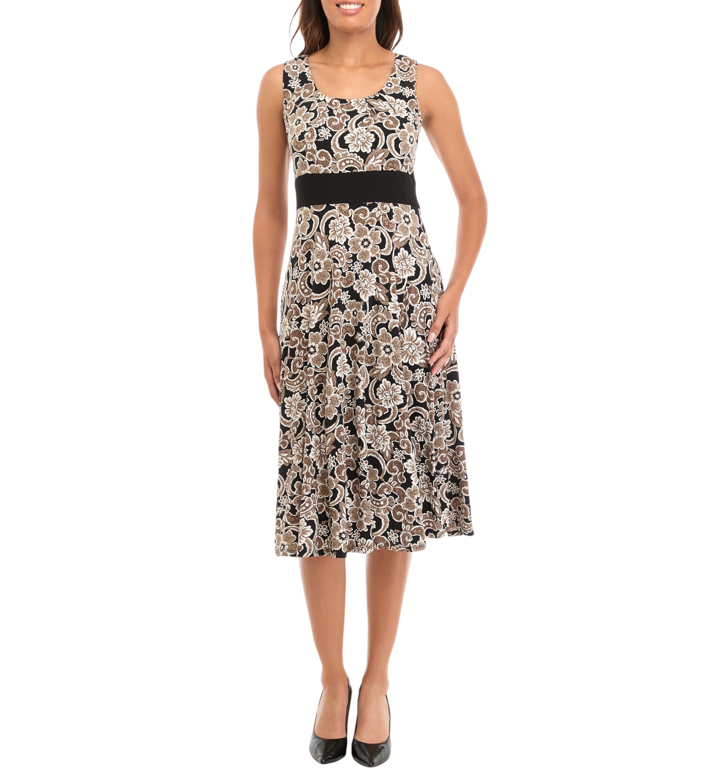 Womens Floral Print Dress with Jacket