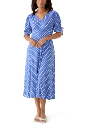 Perceptions Women's Polka Dot Midi Dress | Belk