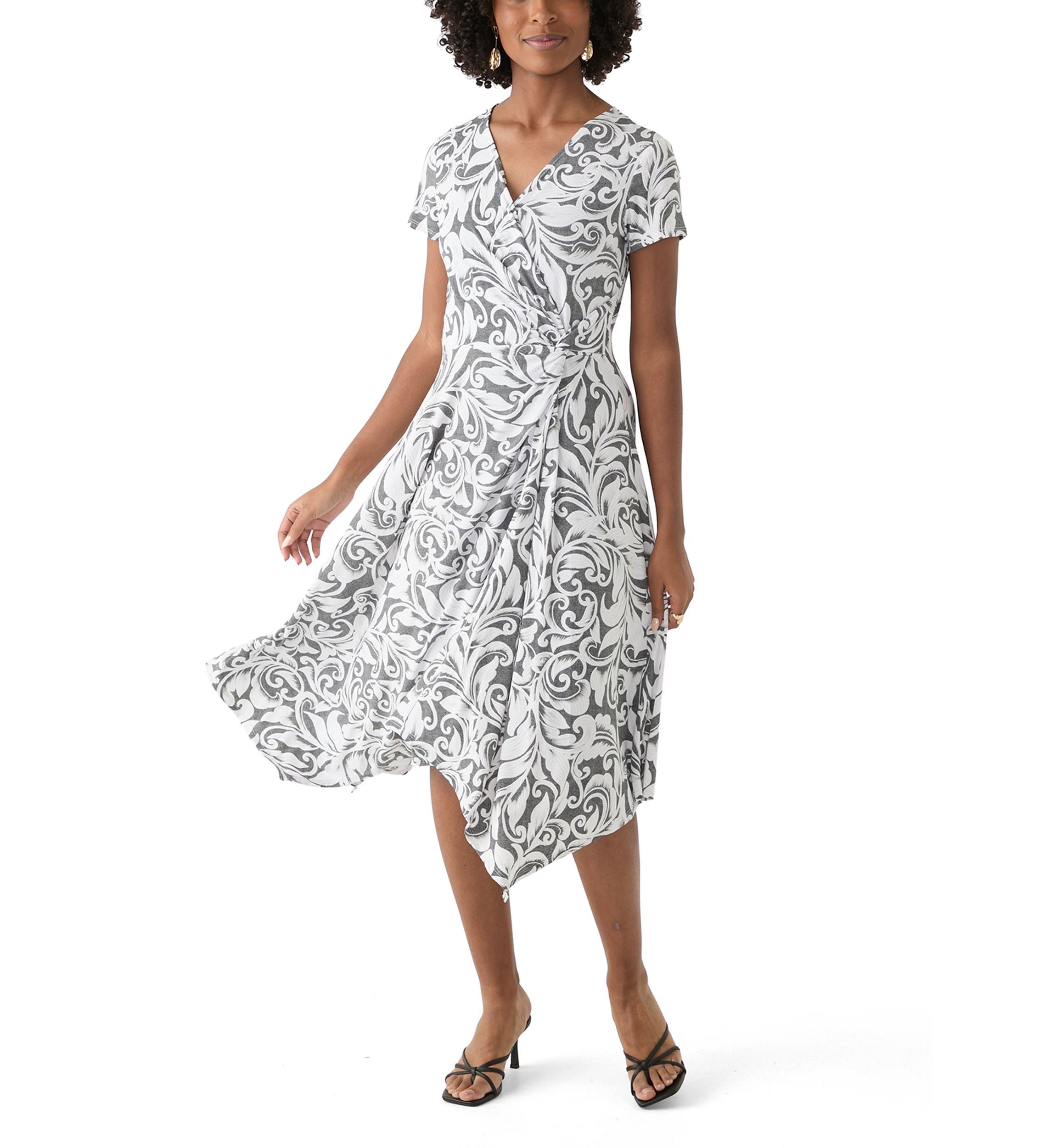 tight fitted dresses with long sleeves Solid Fit and Flare Dress main image 0