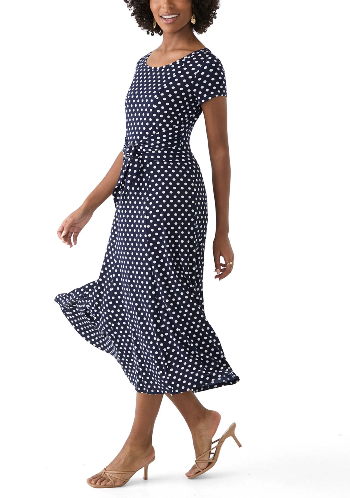 Womens Dot Printed Dress