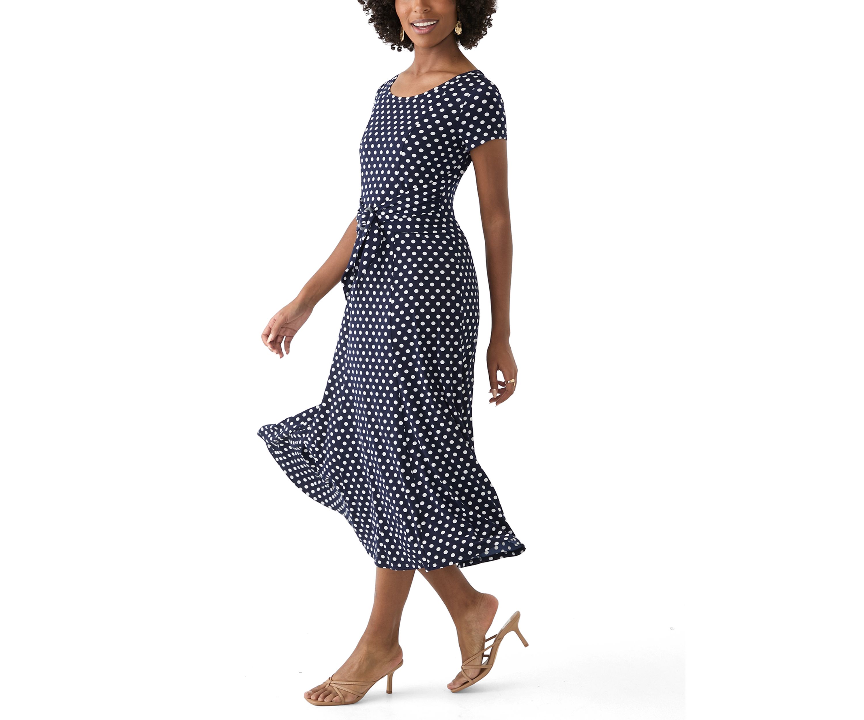 Womens Dot Printed Dress
