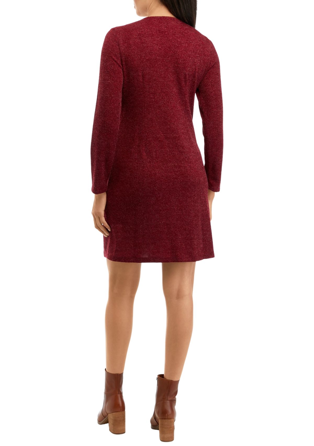 Womens Plaid A-Line Jacket Dress