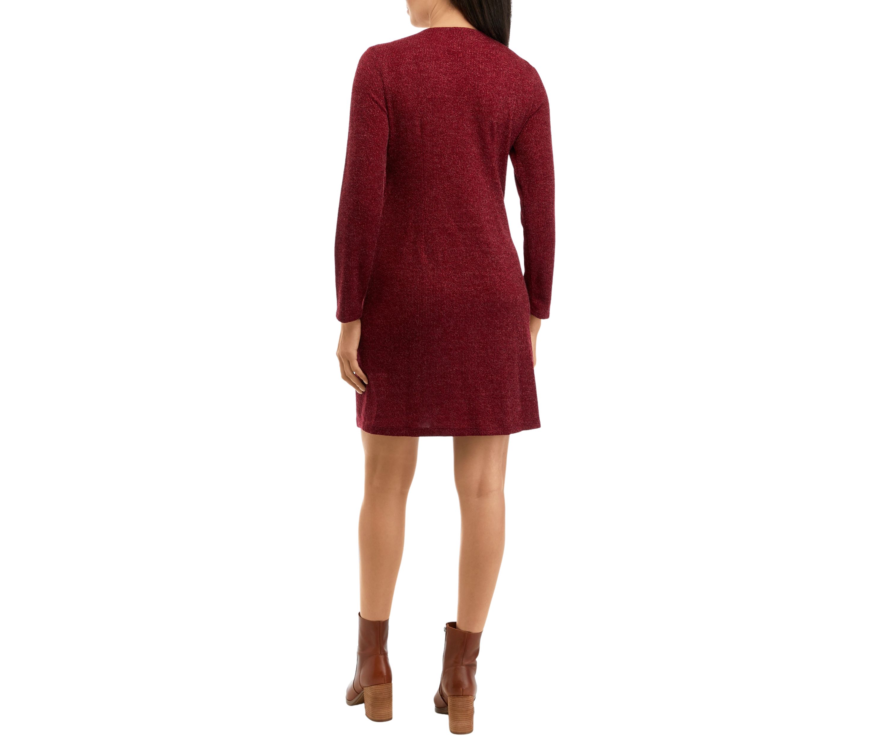 Womens Plaid A-Line Jacket Dress