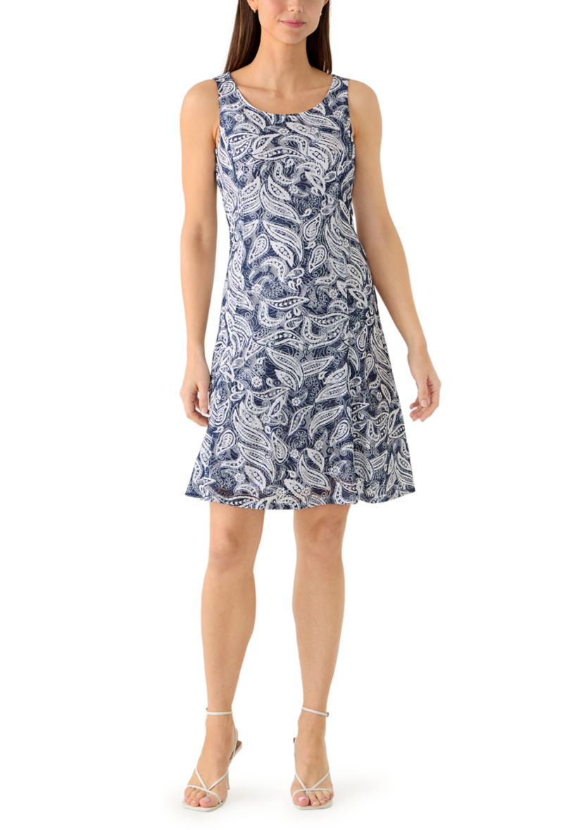 belk lace dress Perceptions Women's Long Sleeve Solid White Lace Sheath Dress