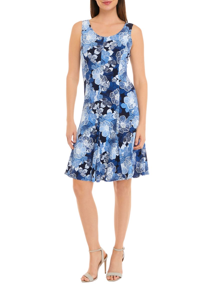 Womens Elbow Sleeve Floral Printed Zip Front Jacket Dress