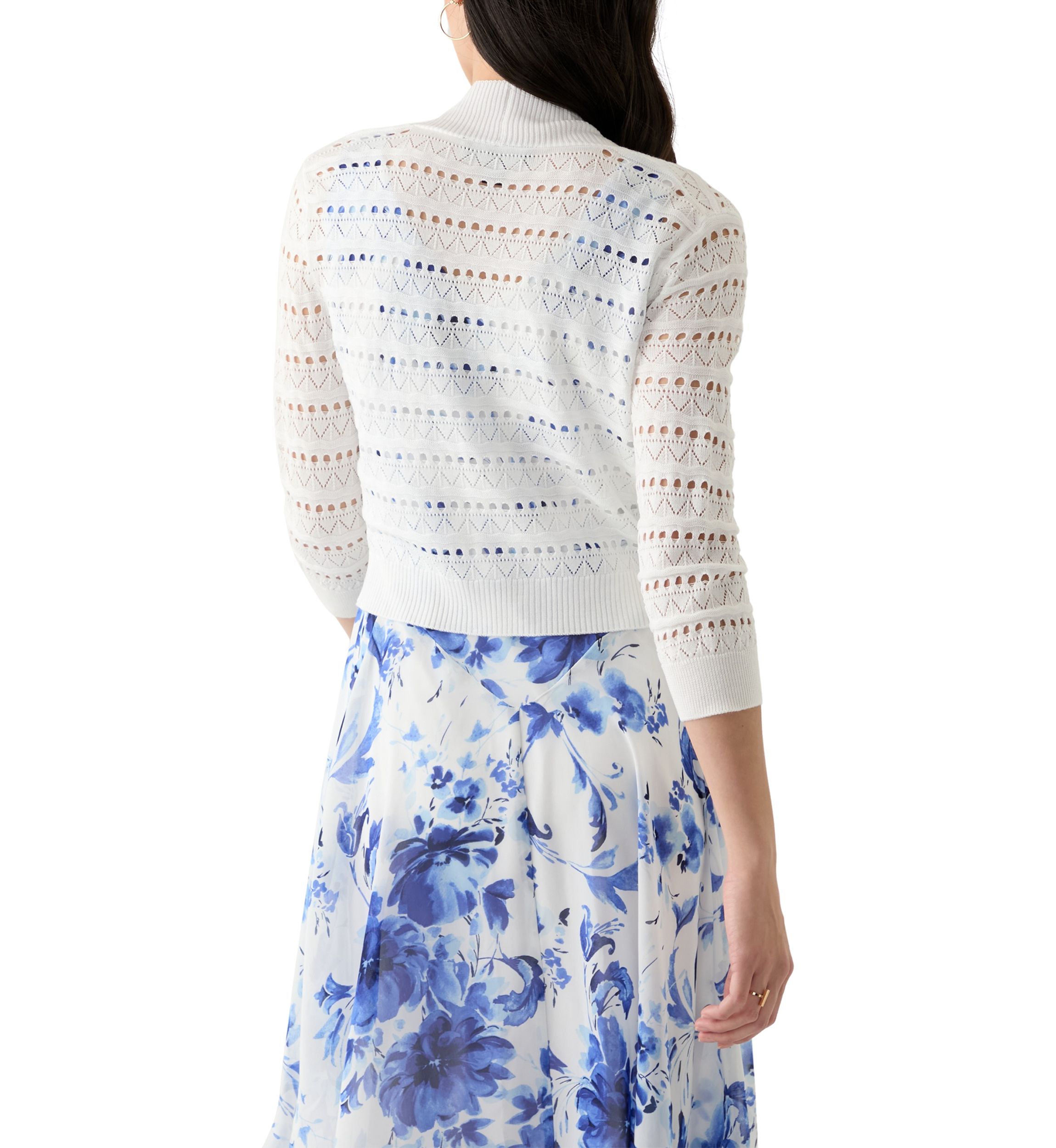 Womens Pointelle Shrug
