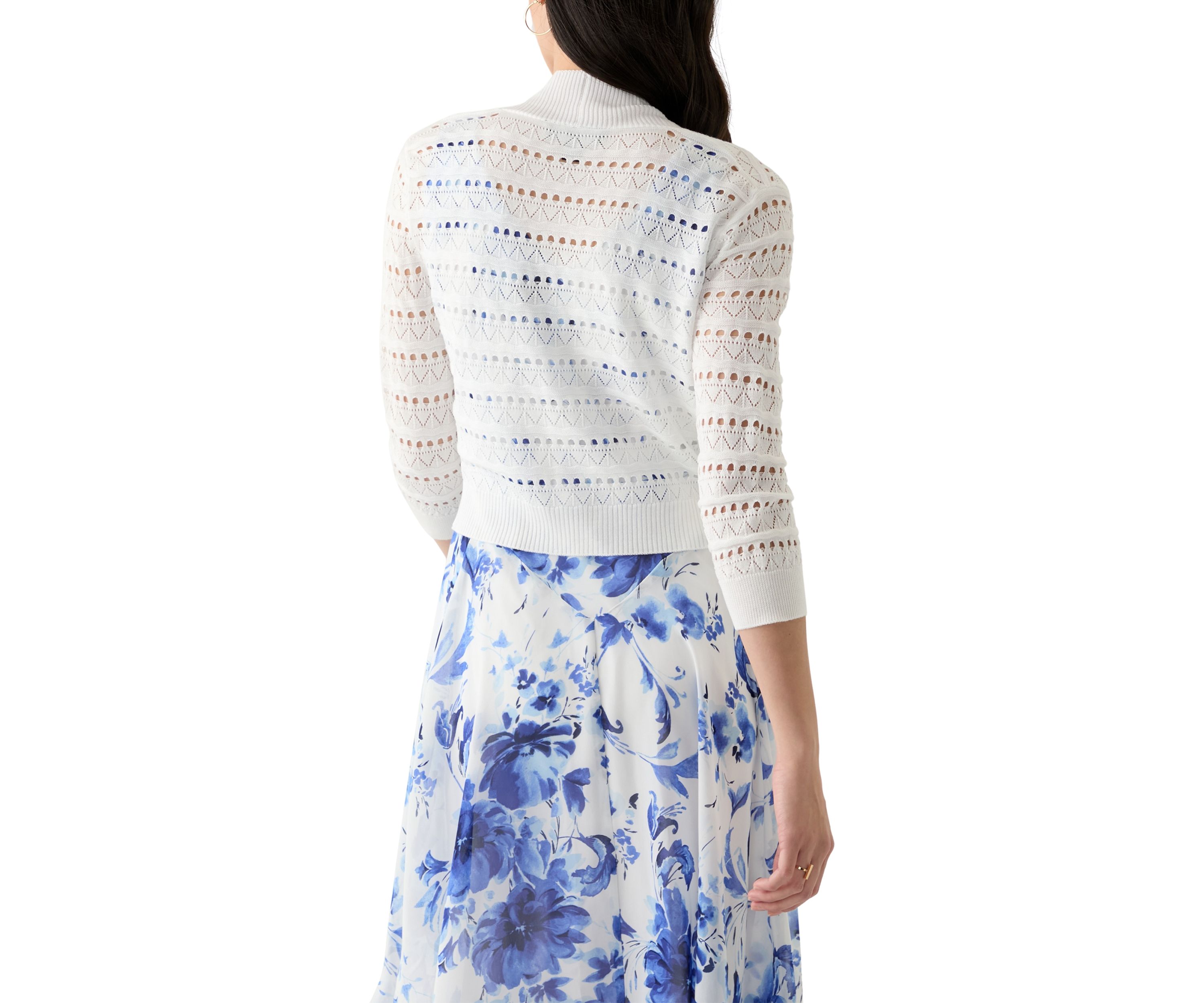 Womens Pointelle Shrug